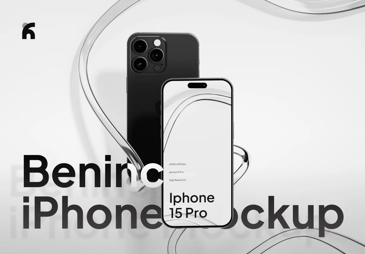 Beninc - iPhone 15 Pro Minimalist Mockup