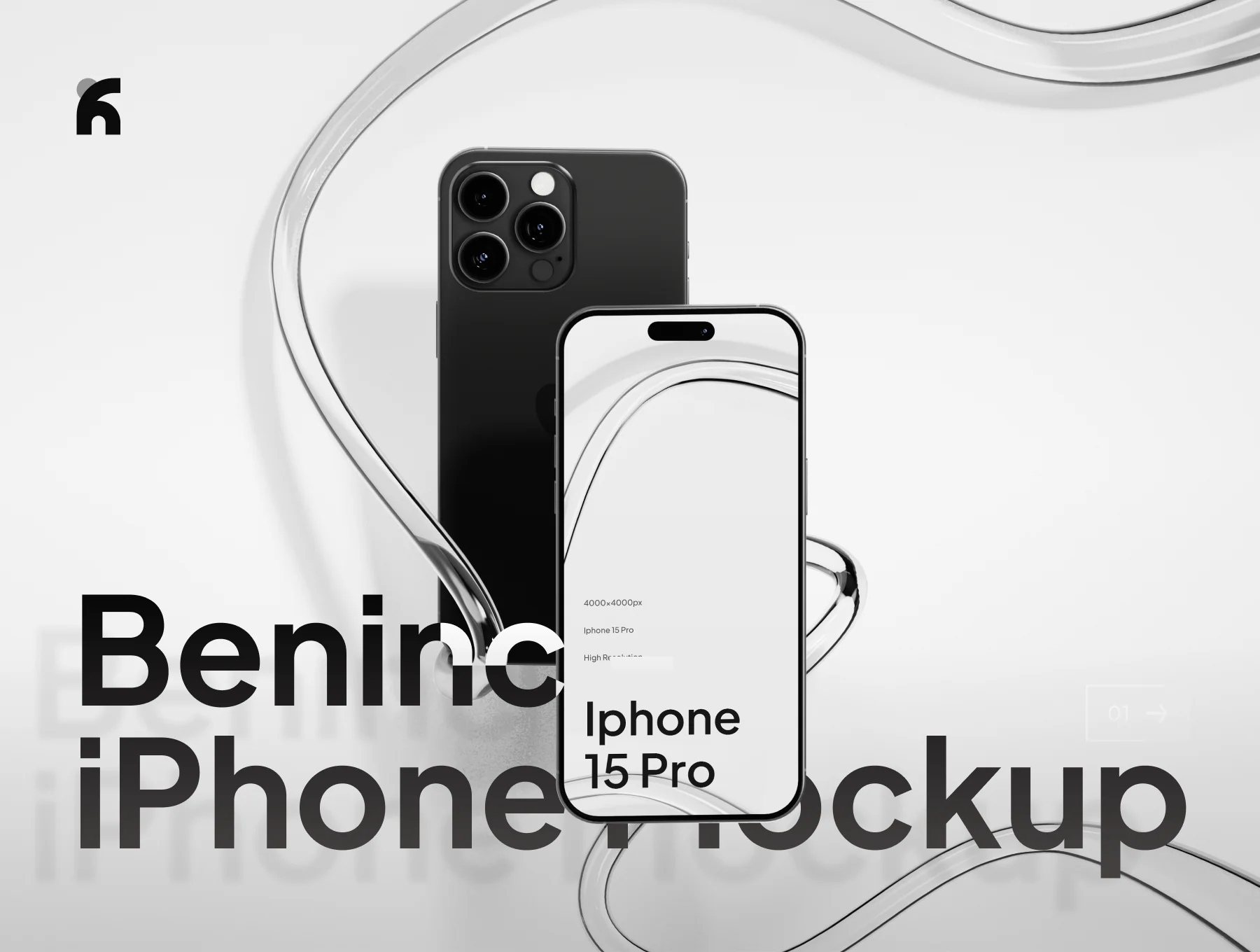 Beninc - iPhone 15 Pro Minimalist Mockup