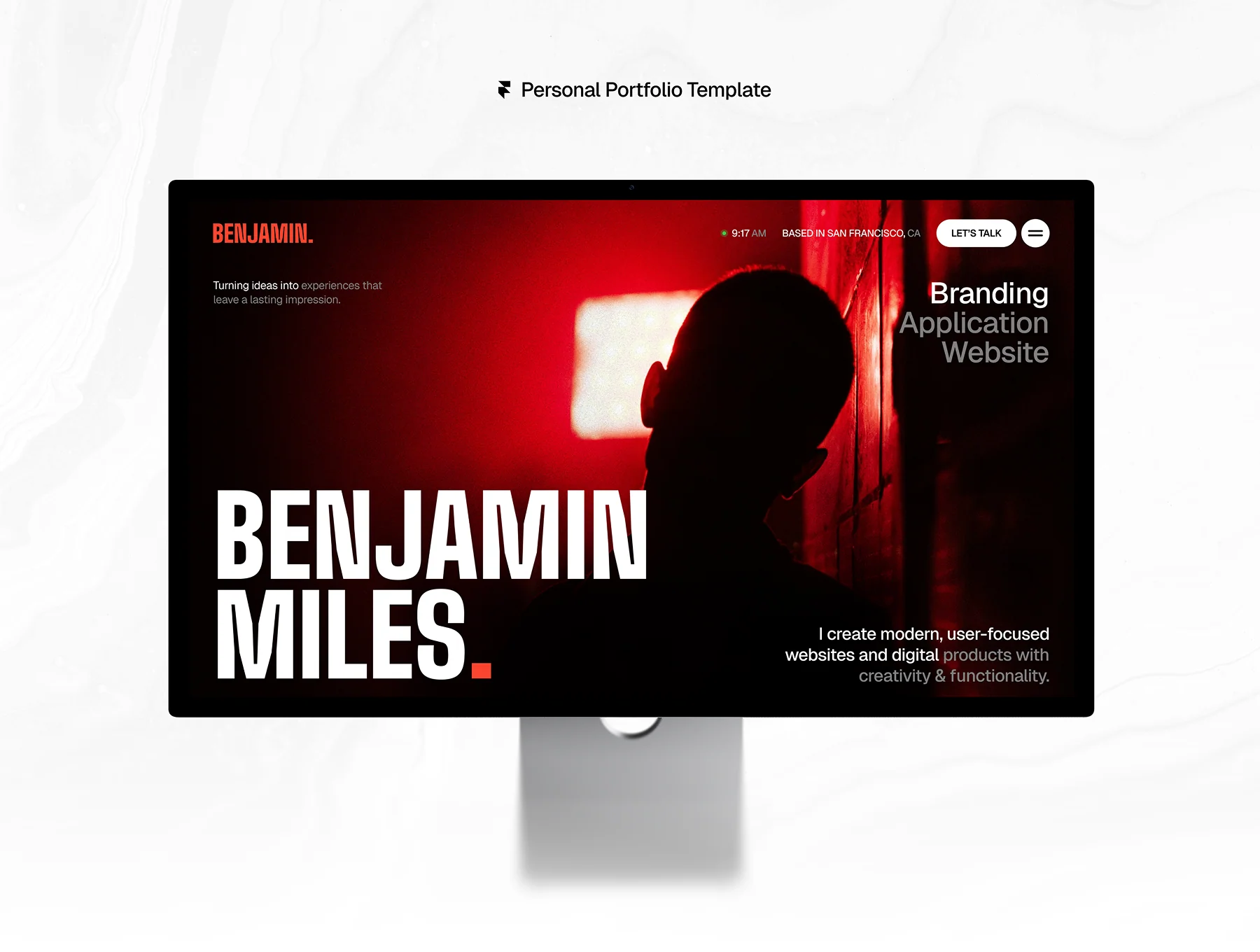 BENJAMIN — Framer Template