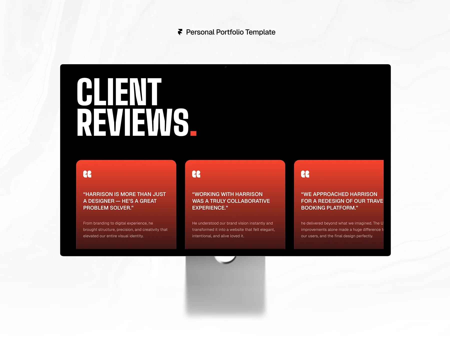 BENJAMIN — Framer Template 4