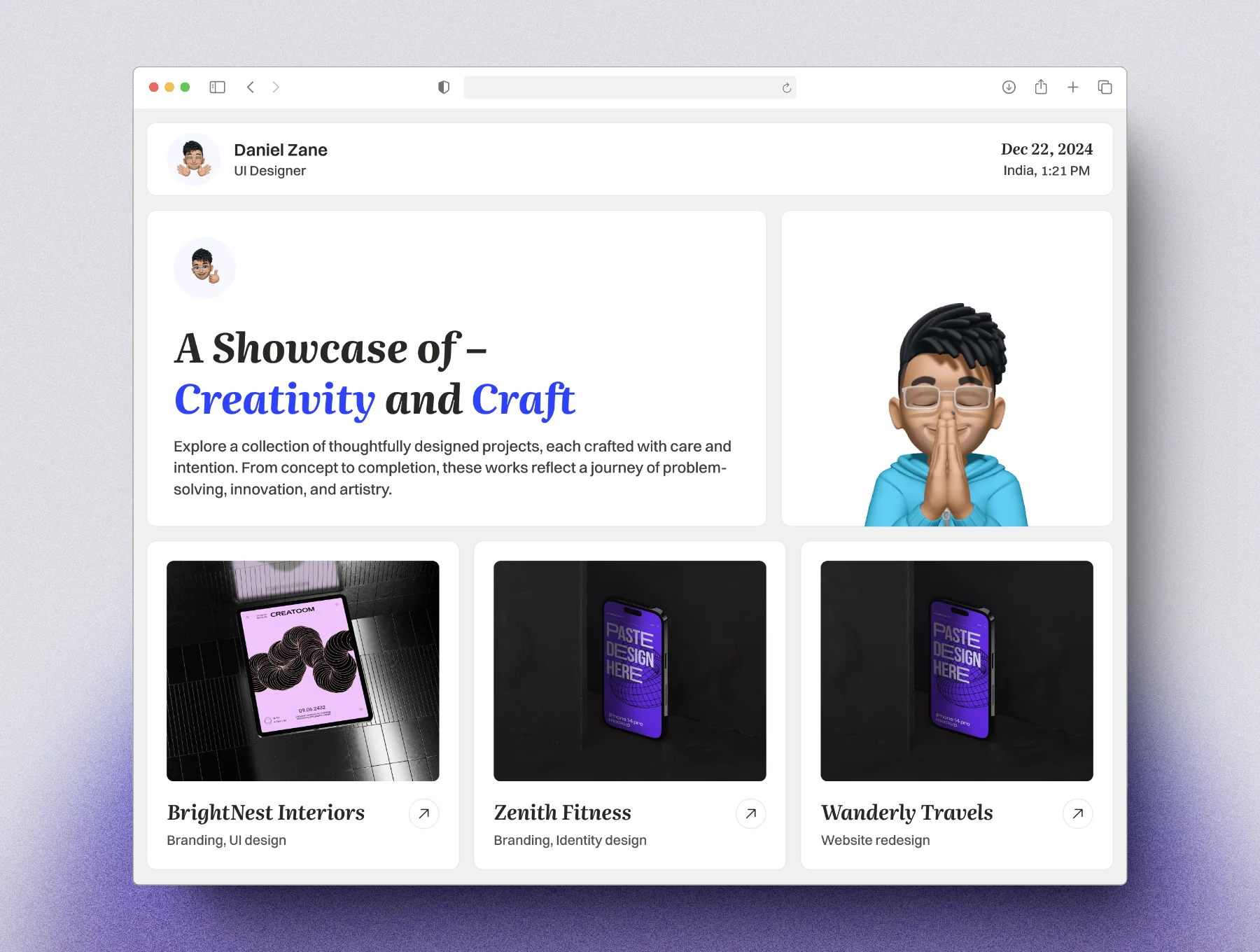 Bentfolio - A Bento-Styled Portfolio 4