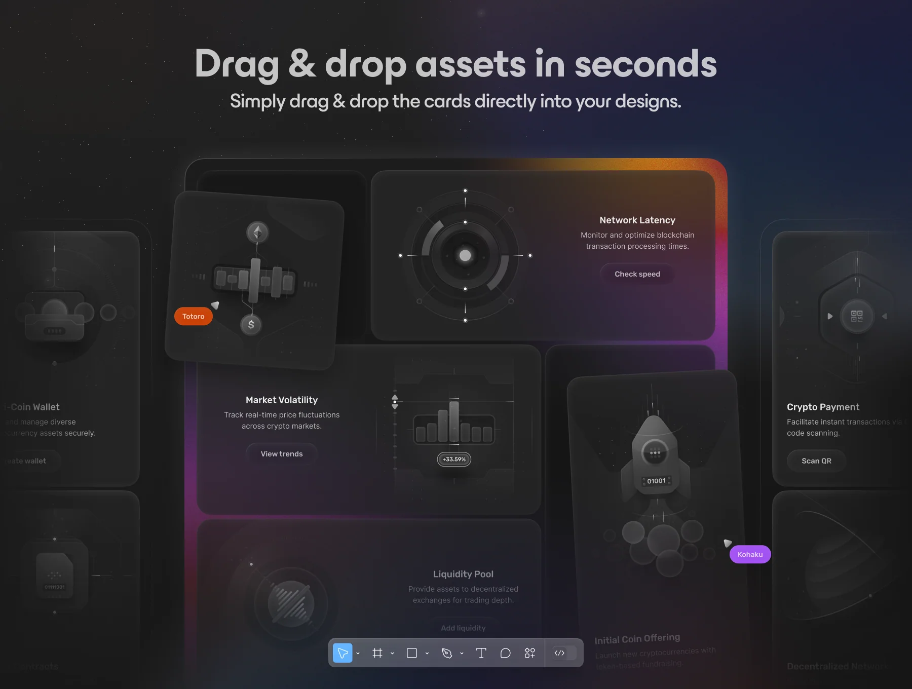 🍱 Bento Cards: Crypto 4
