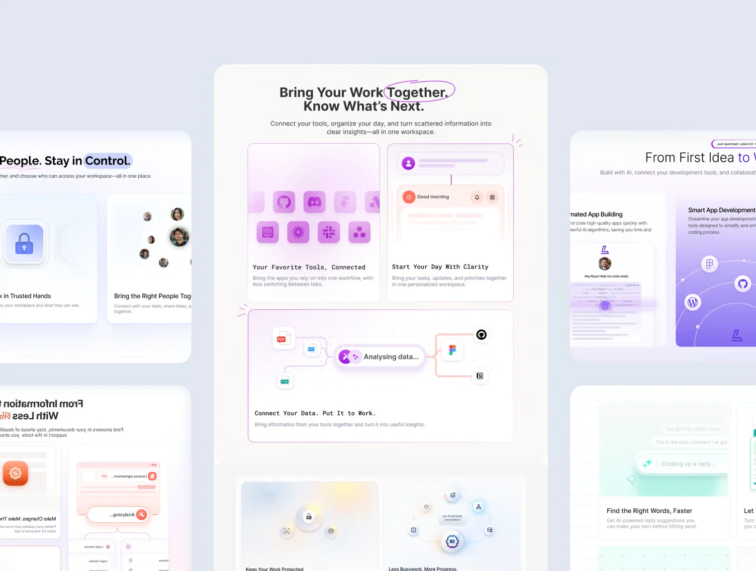 Bento Cards & Sections — SaaS & AI Figma Kit 6