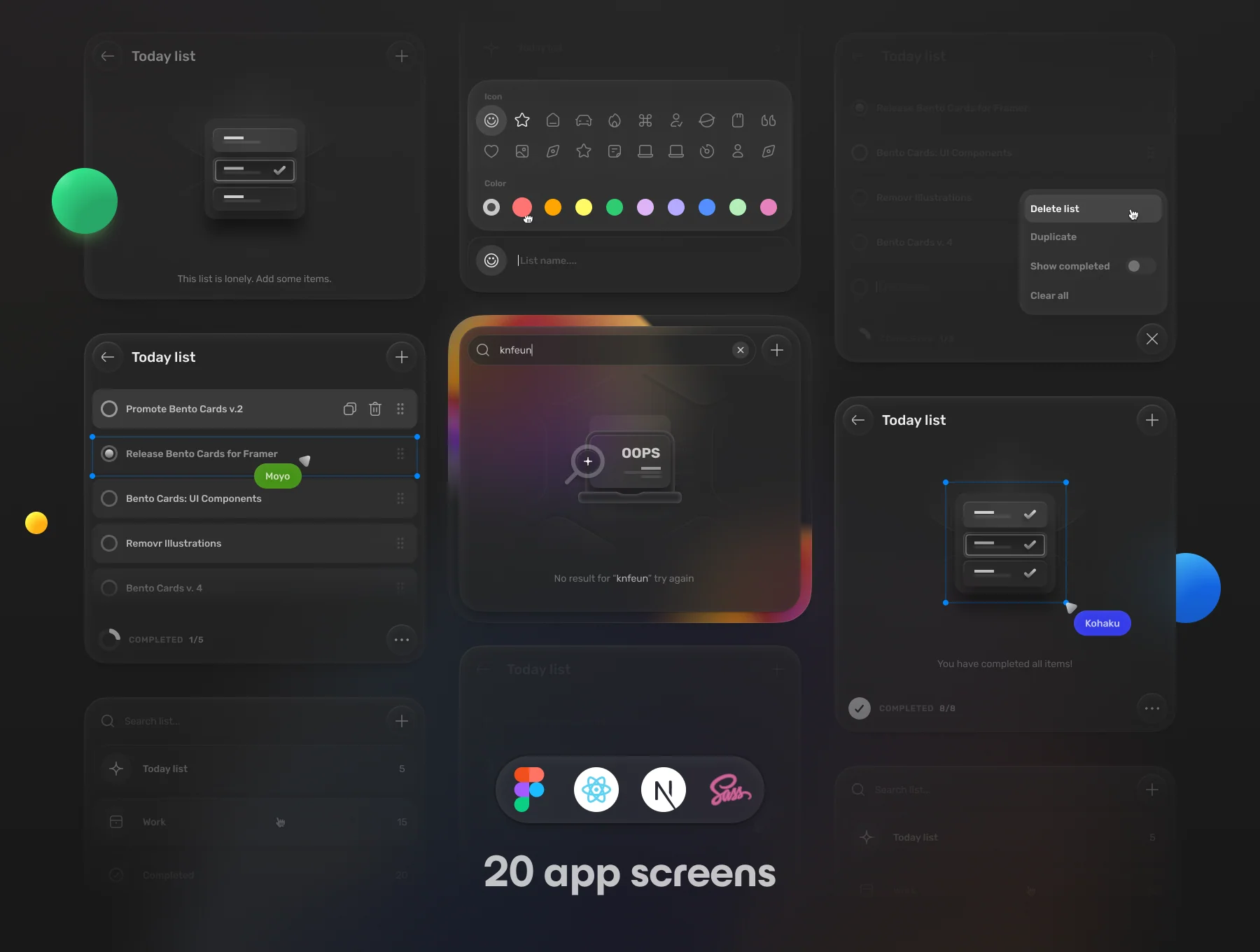 🍱 SimpleList: Coded App + Landing page Kit 2
