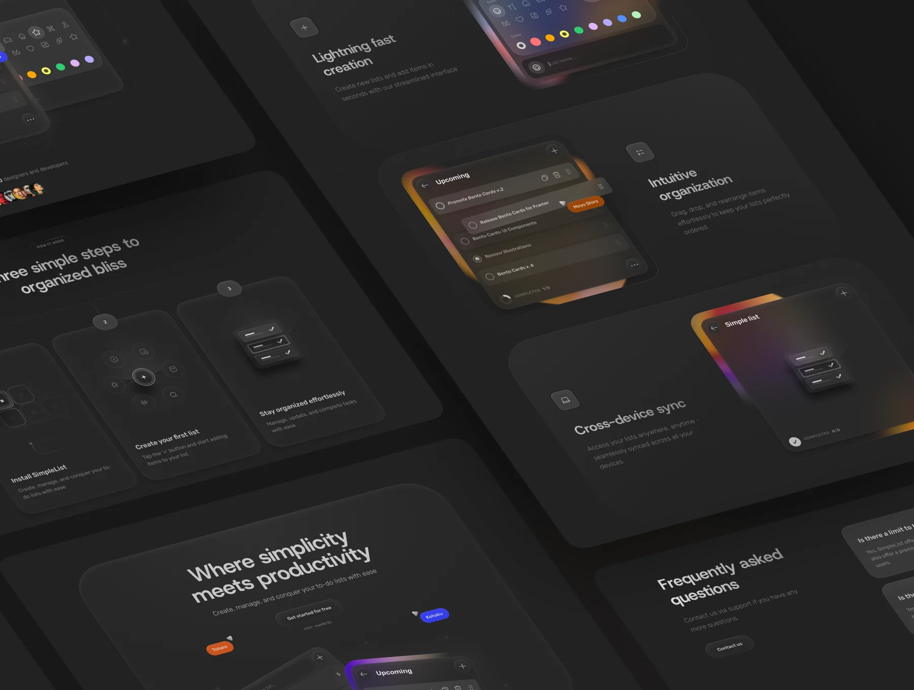 🍱 SimpleList: Coded App + Landing page Kit 4
