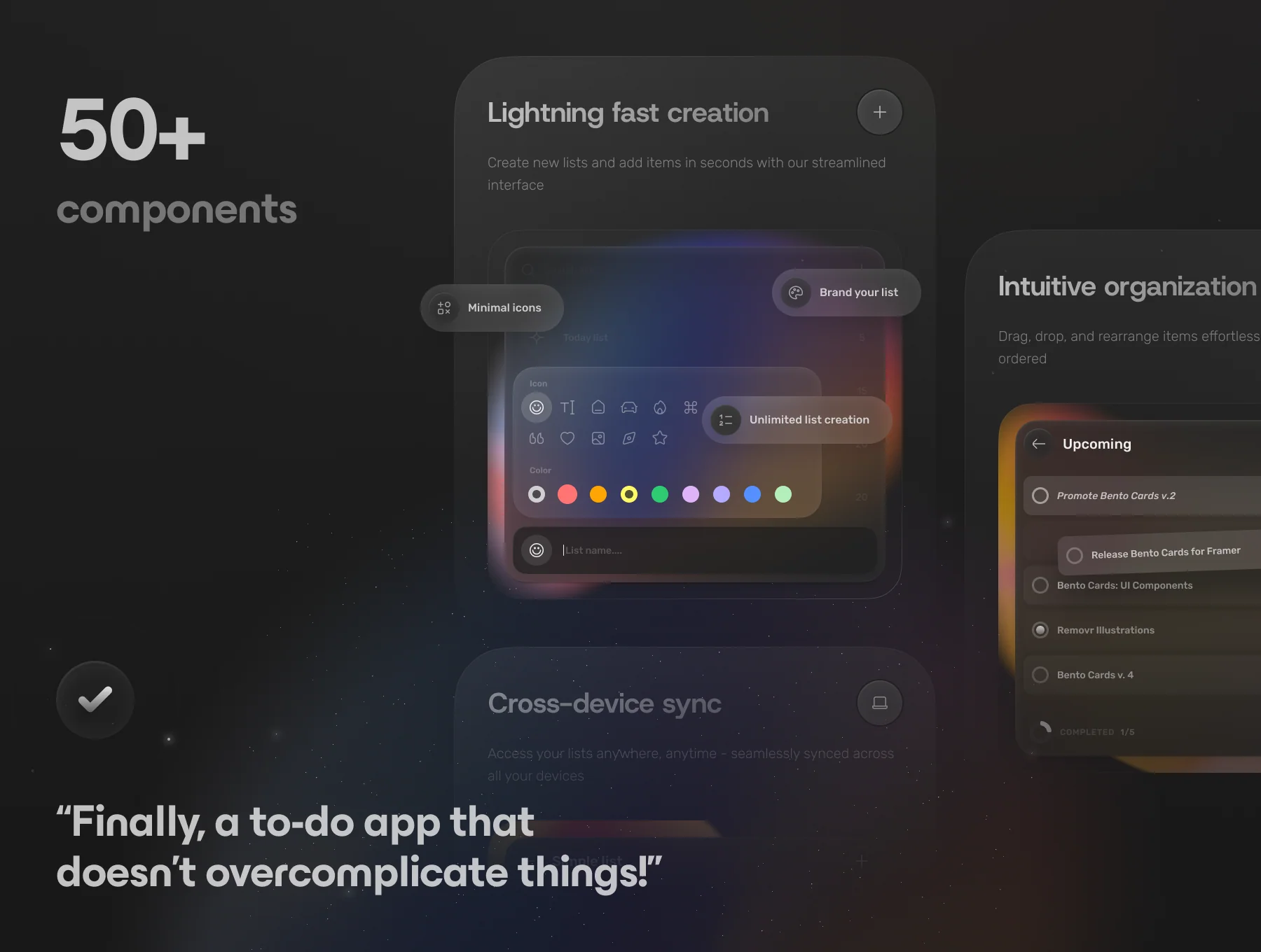🍱 SimpleList: Coded App + Landing page Kit 7