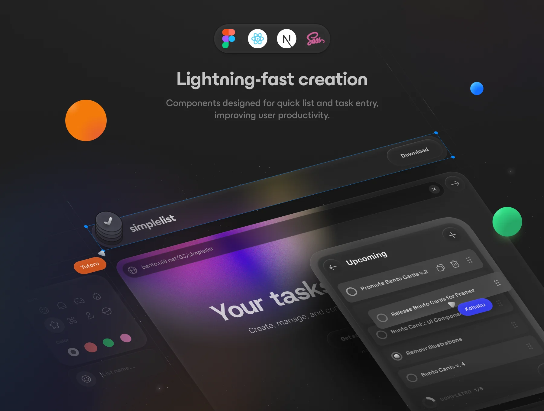 🍱 SimpleList: Coded App + Landing page Kit 8