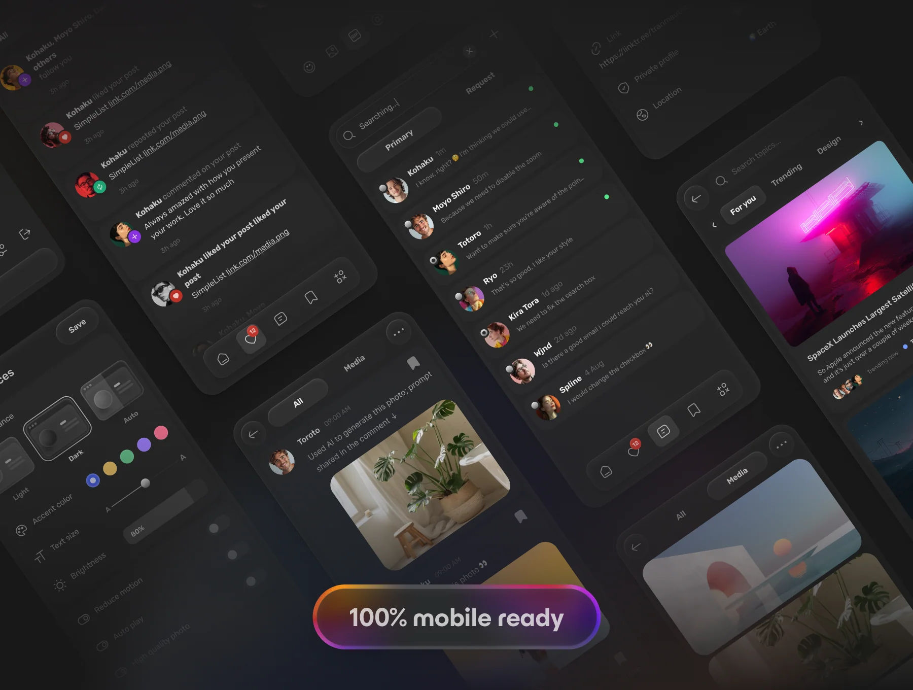 🍱 SimpleSocial: Social Network UI Kit 2