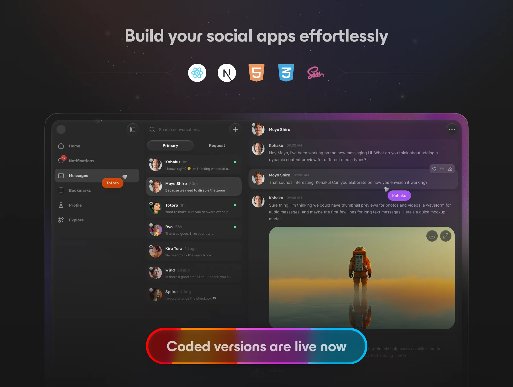 🍱 SimpleSocial: Social Network UI Kit 6