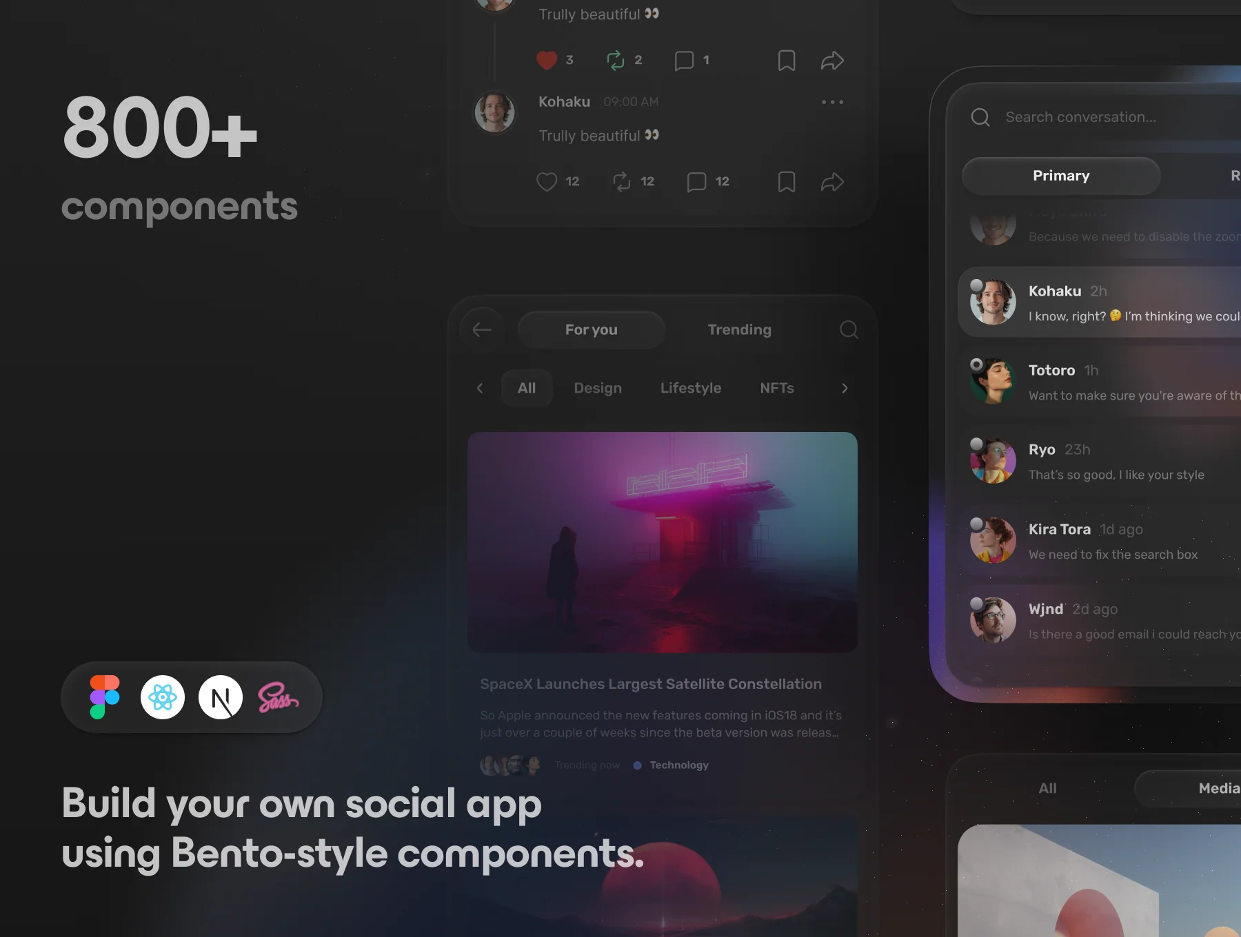 🍱 SimpleSocial: Social Network UI Kit 7
