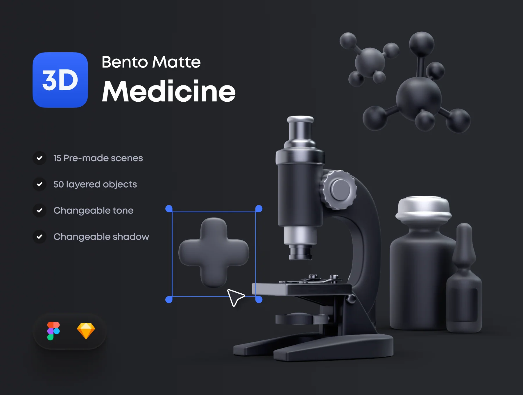 Bento Matte 3D Medicine