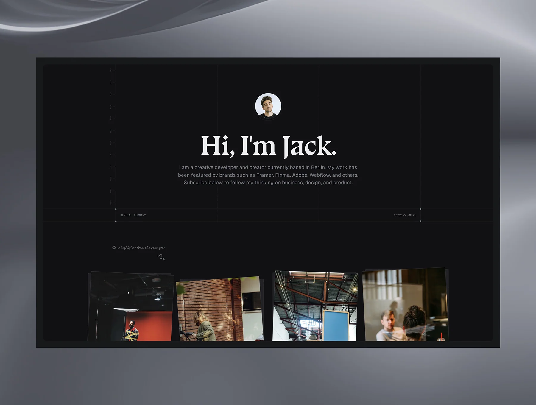Benton — Personal Portfolio Framer Template