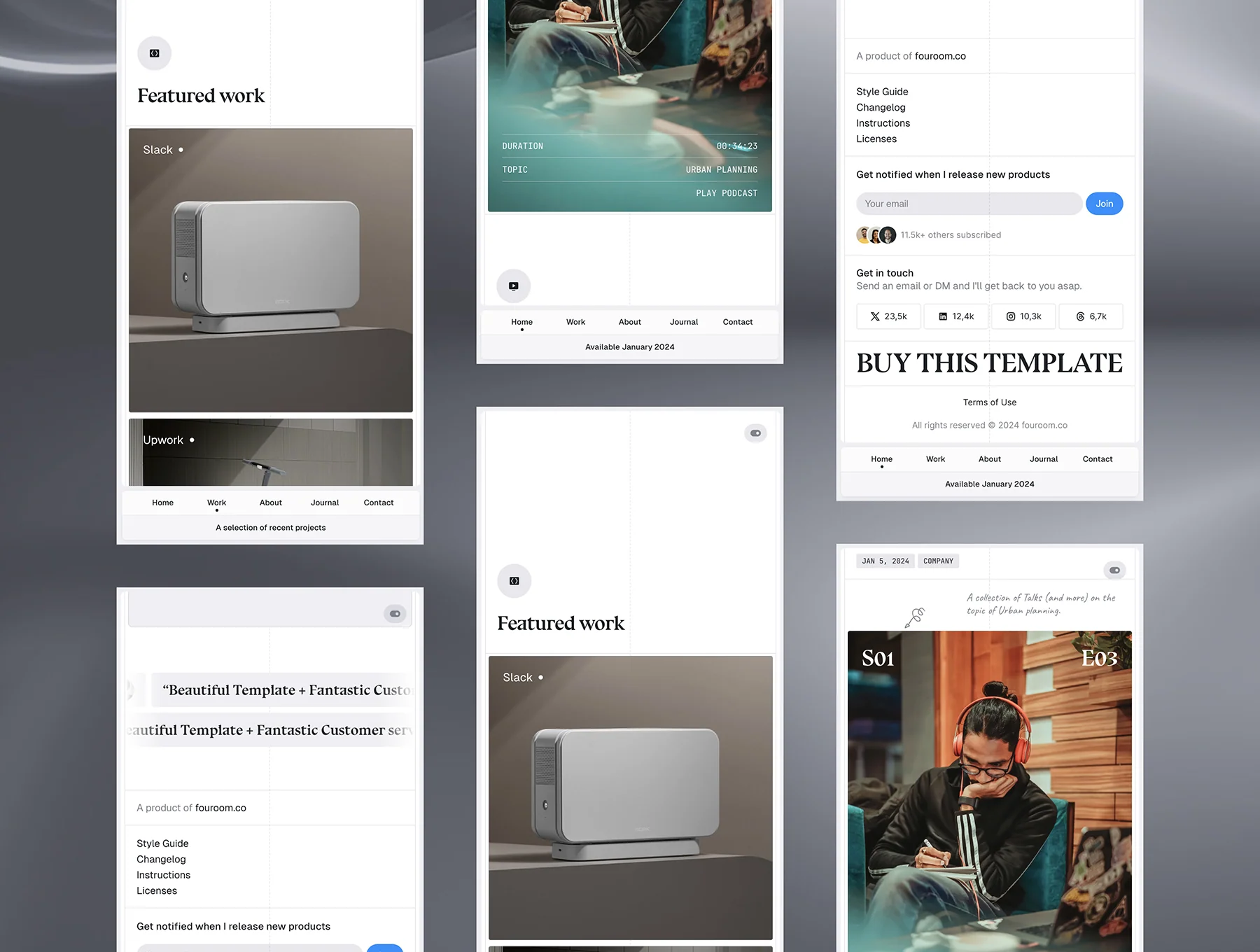 Benton — Personal Portfolio Framer Template 3
