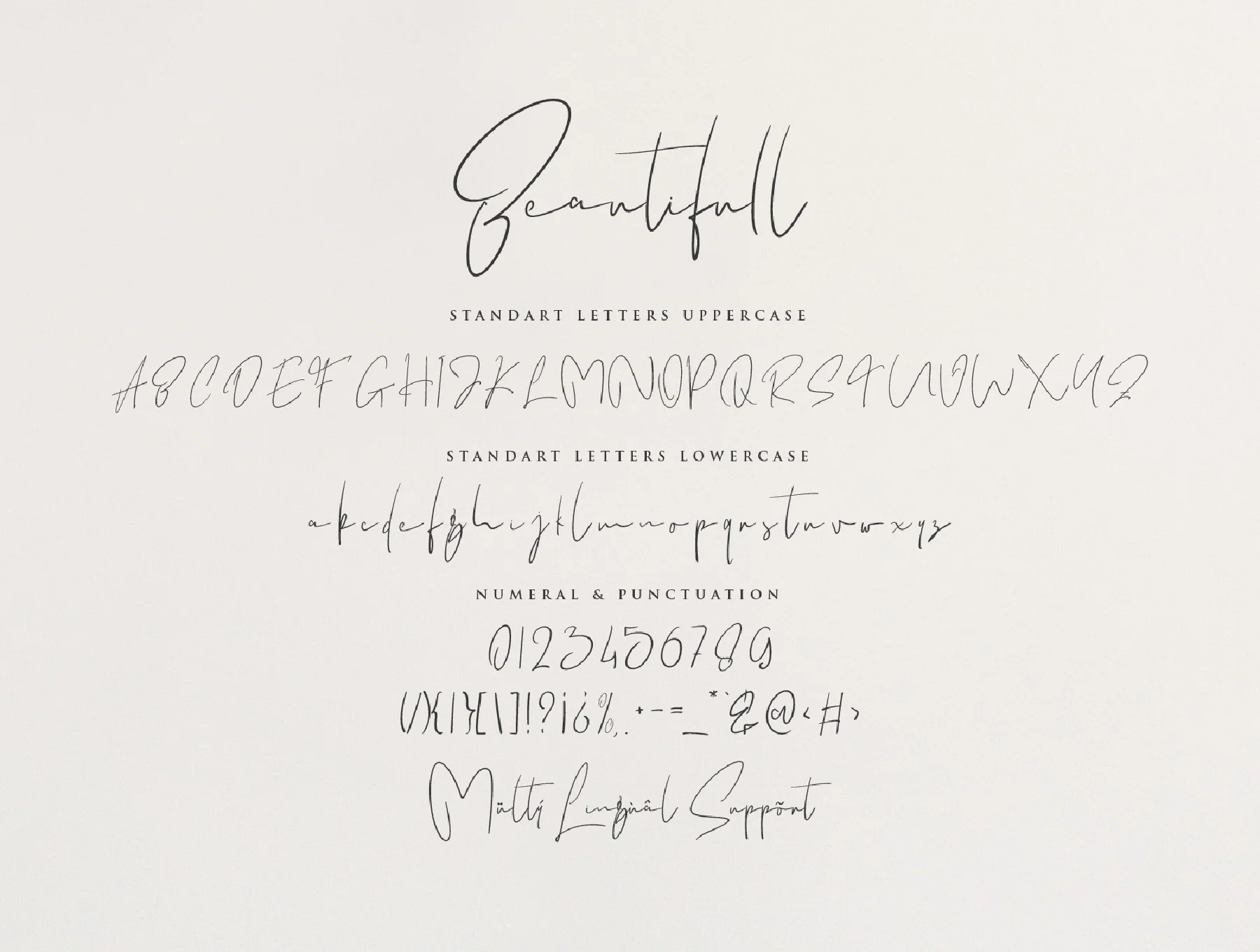 Berlleigh Beautifull Font Duo 7