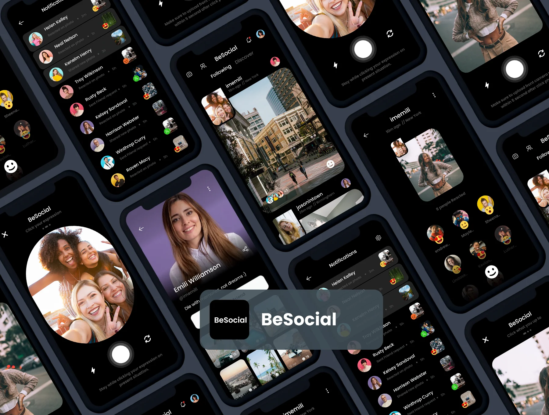 BeSocial Media Photo Sharing App 5