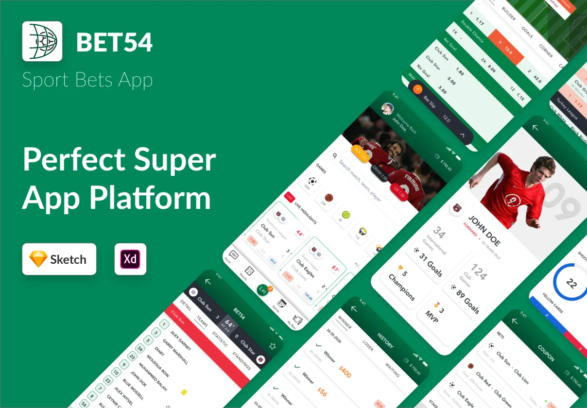 Sport Bets App UI Kit