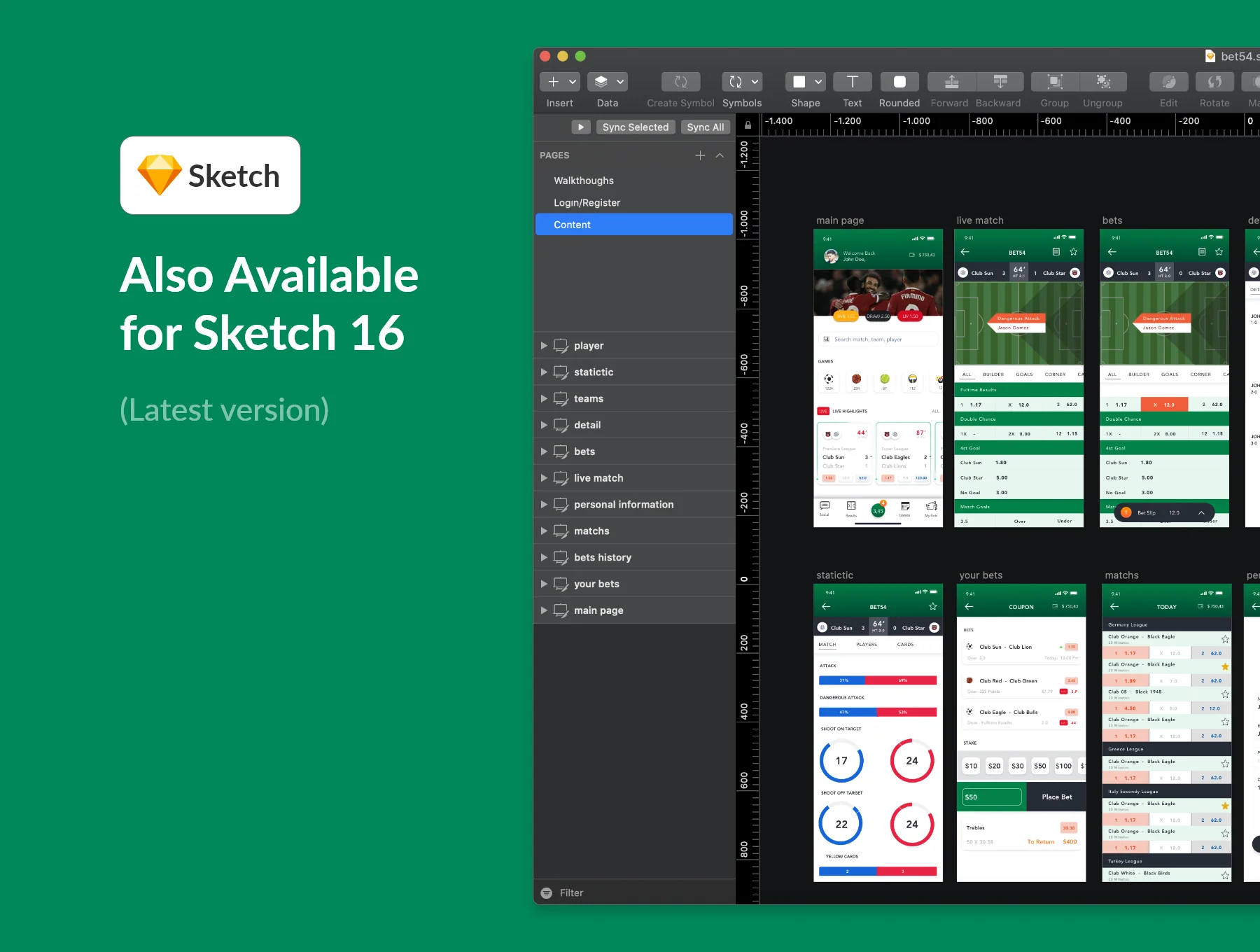 Sport Bets App UI Kit 5