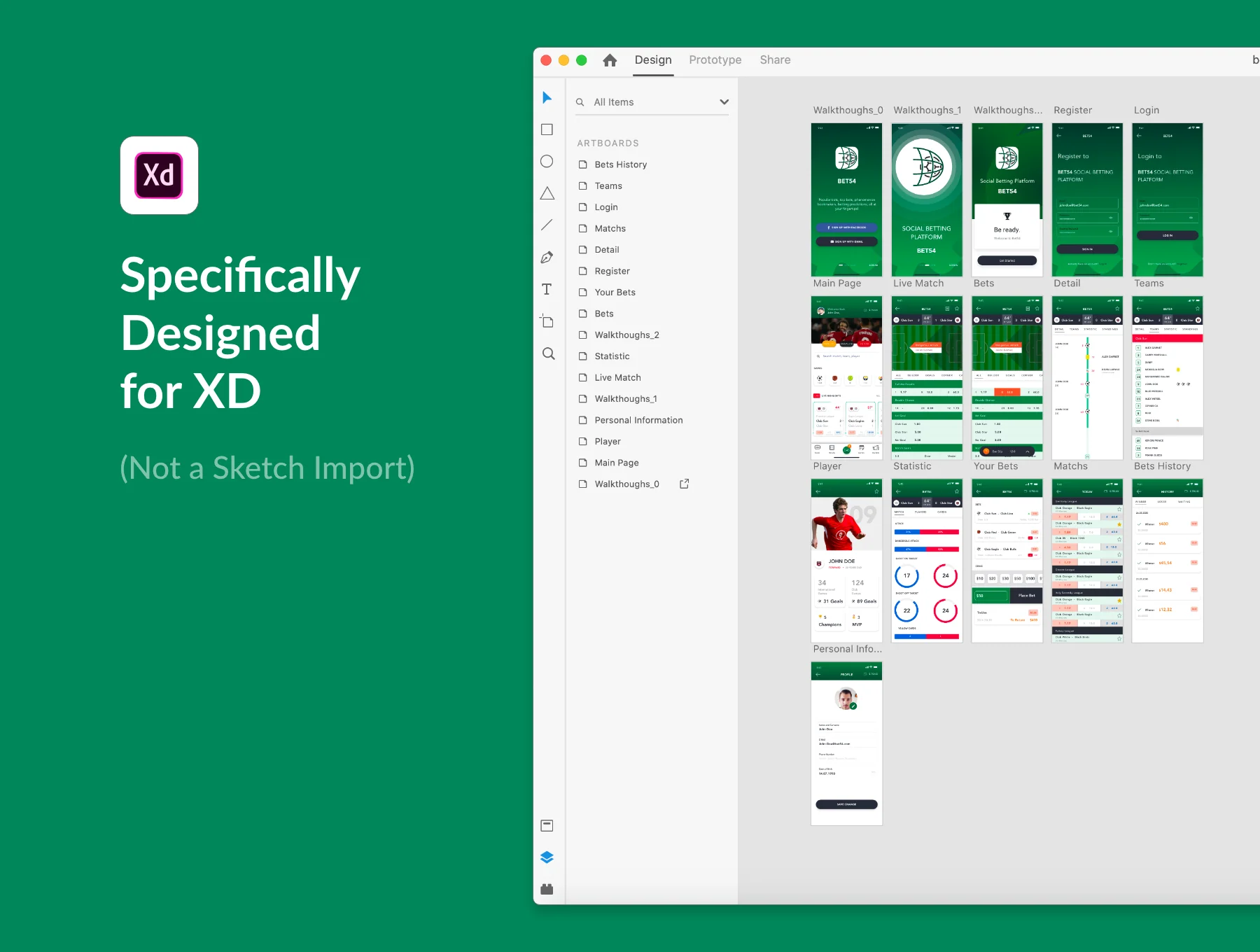Sport Bets App UI Kit 6