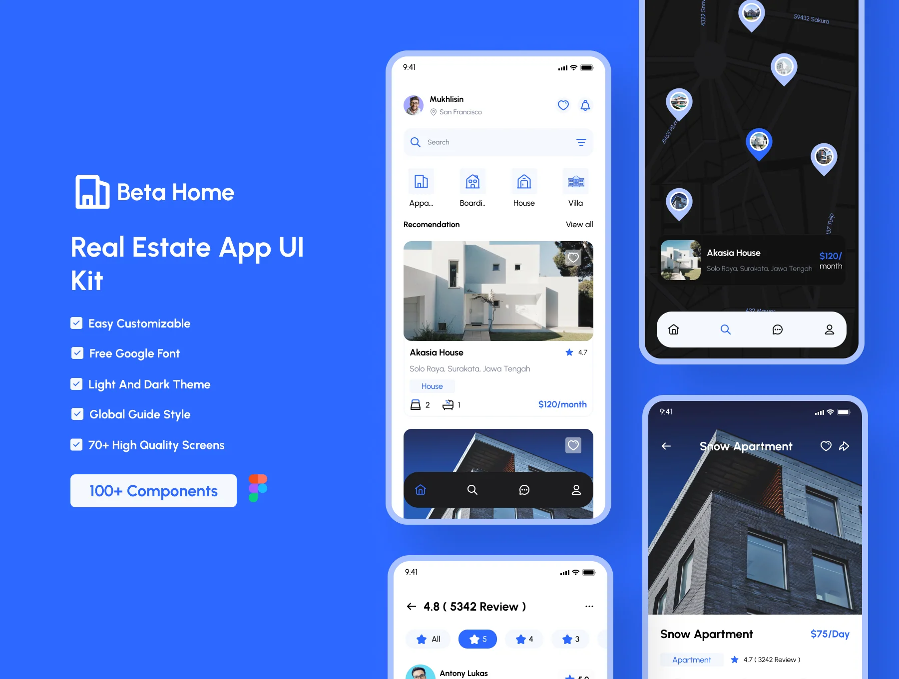 Beta Home - Real Estate Apps UI Kit