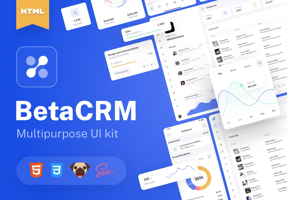 BetaCRM HTML Templates