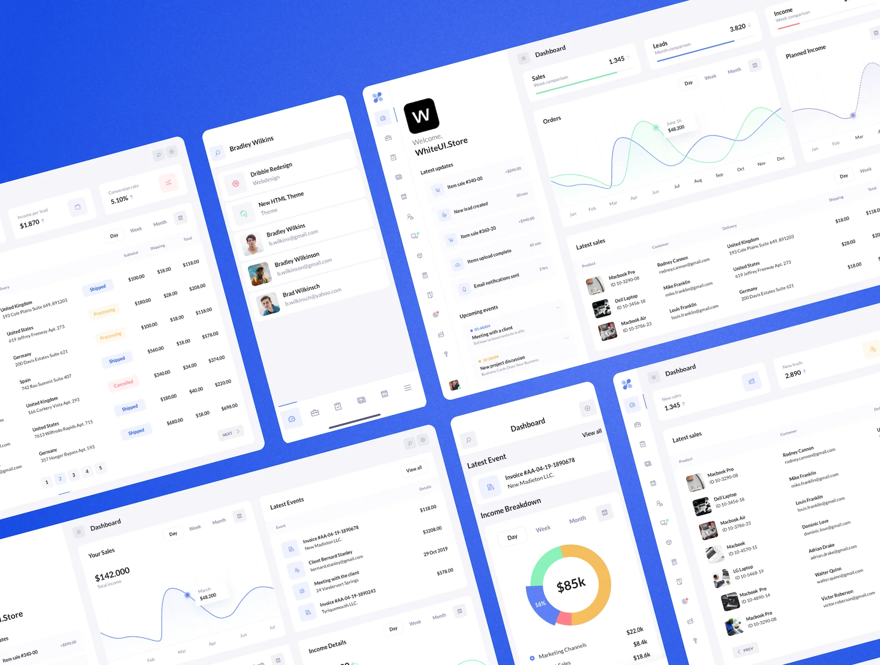 BetaCRM UI Kit for SaaS Dashboards 10