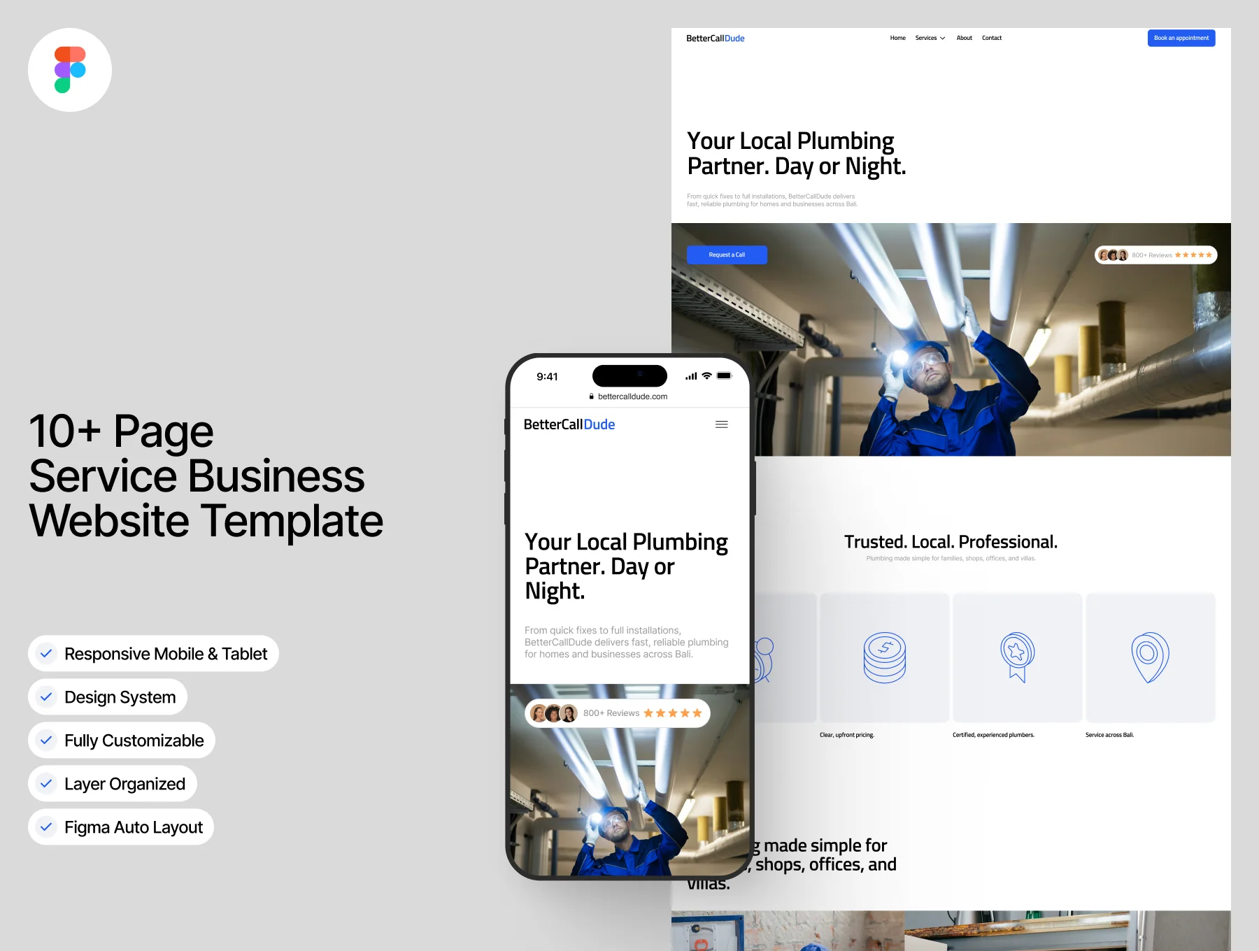 Better Call Dude - Service Business Website Template