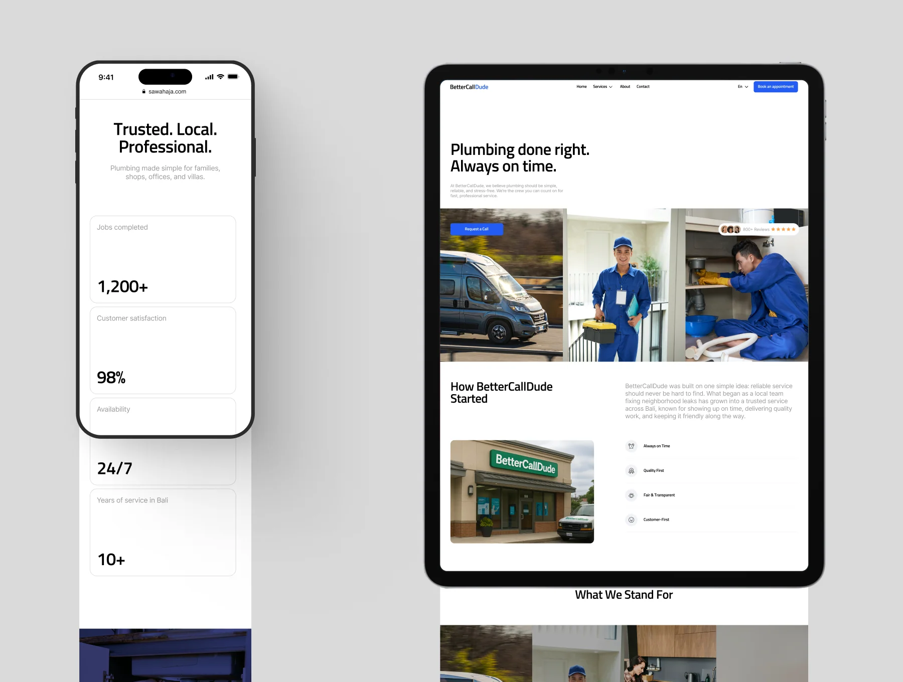 Better Call Dude - Service Business Website Template 5