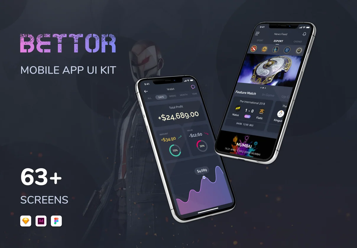 Bettor - Mobile UI KIT