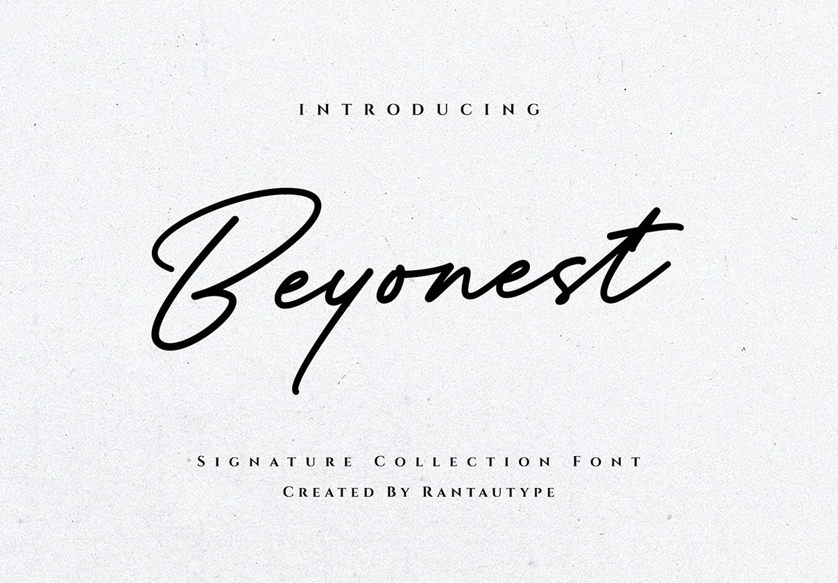 Beyonest Bold Signature Font