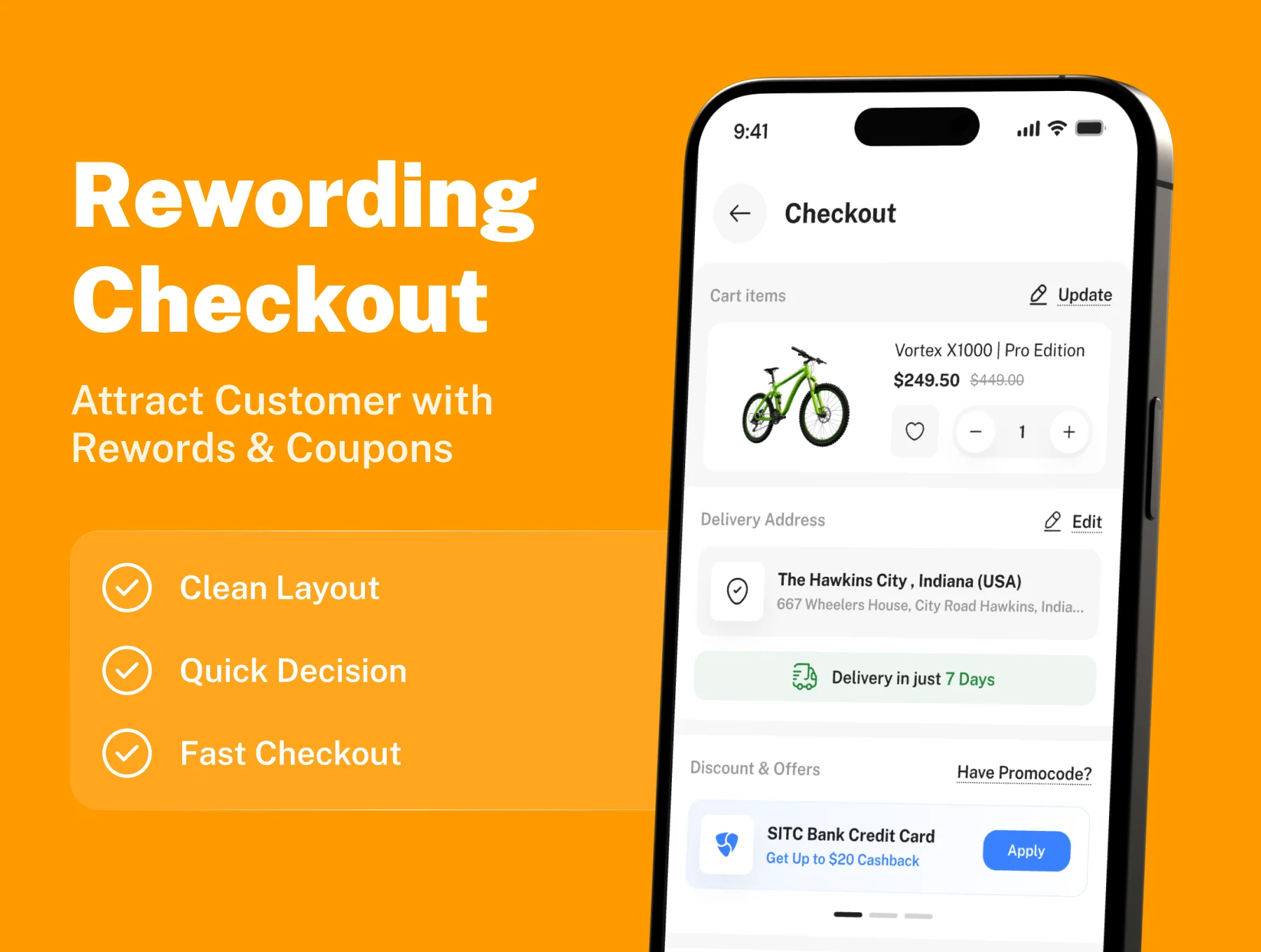 BicyCart – Single Vendor E-Commerce App UI Kit 3