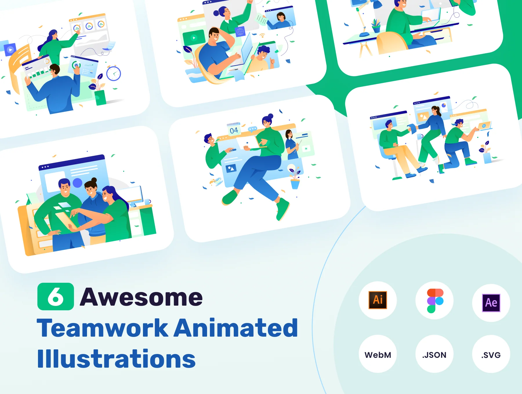 Biggo Teamwork Animated Illustrations