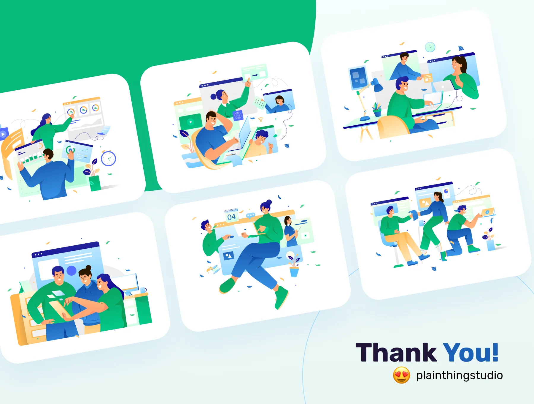 Biggo Teamwork Animated Illustrations 3