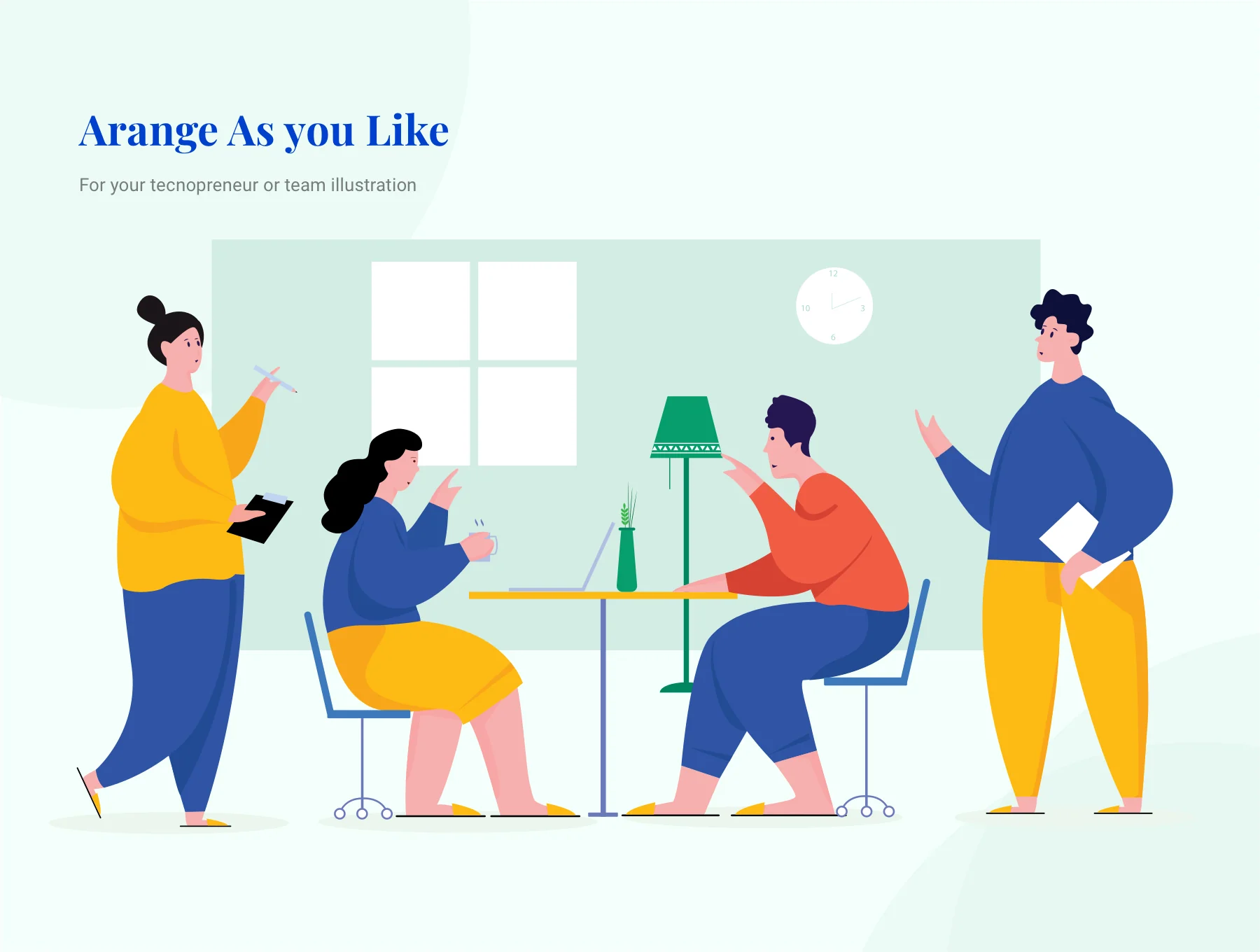 Bigseew - Teknopreneur Team work Illustrations 3