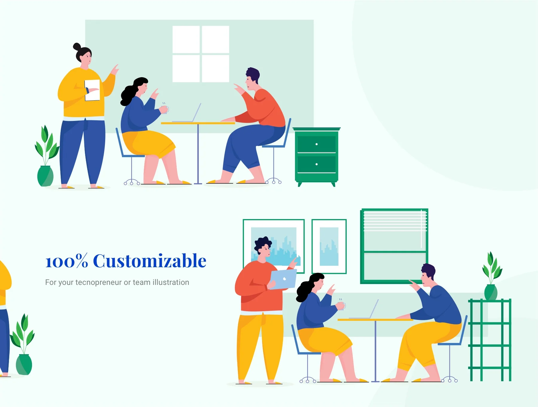 Bigseew - Teknopreneur Team work Illustrations 5