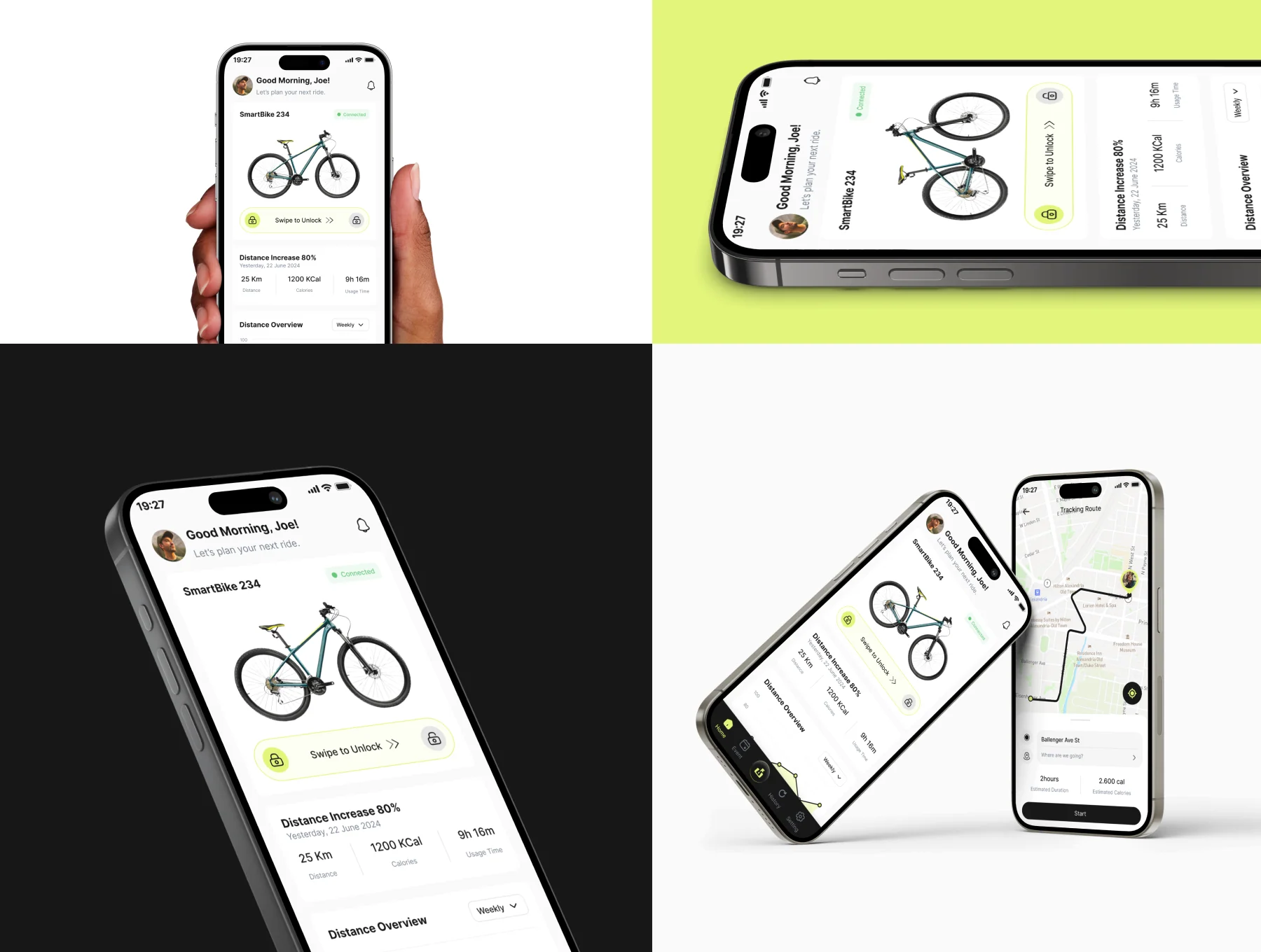 Bike Ride Tracker App UI Kit 7