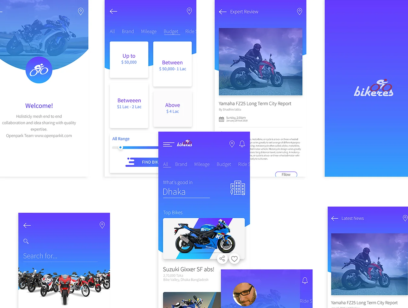 Bikers App UI Kit 3