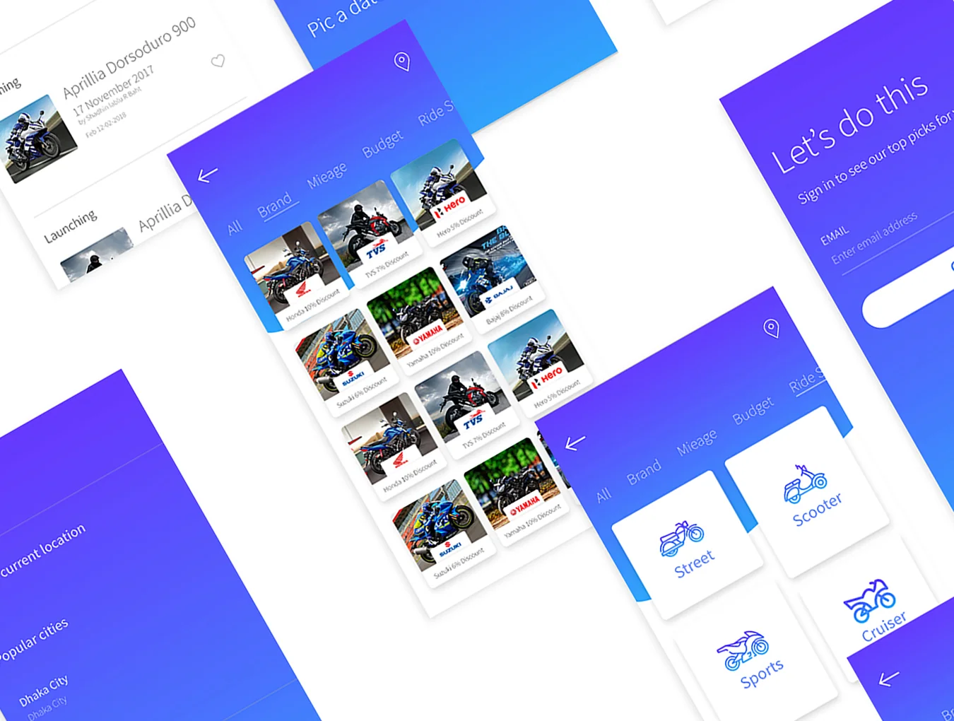 Bikers App UI Kit 4