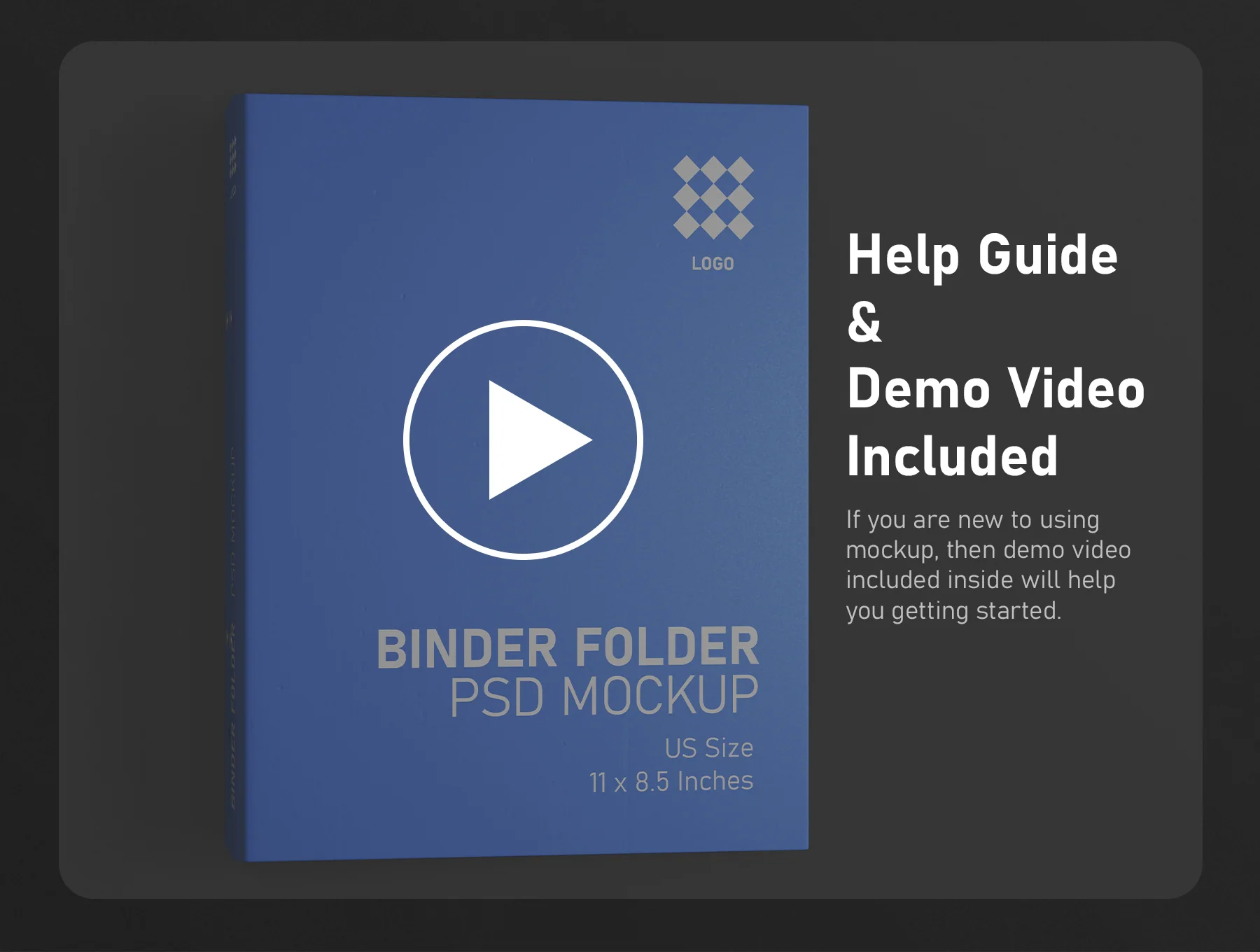 Binder Folder PSD Mockup Set - US Size 8.5x11 Inch 8