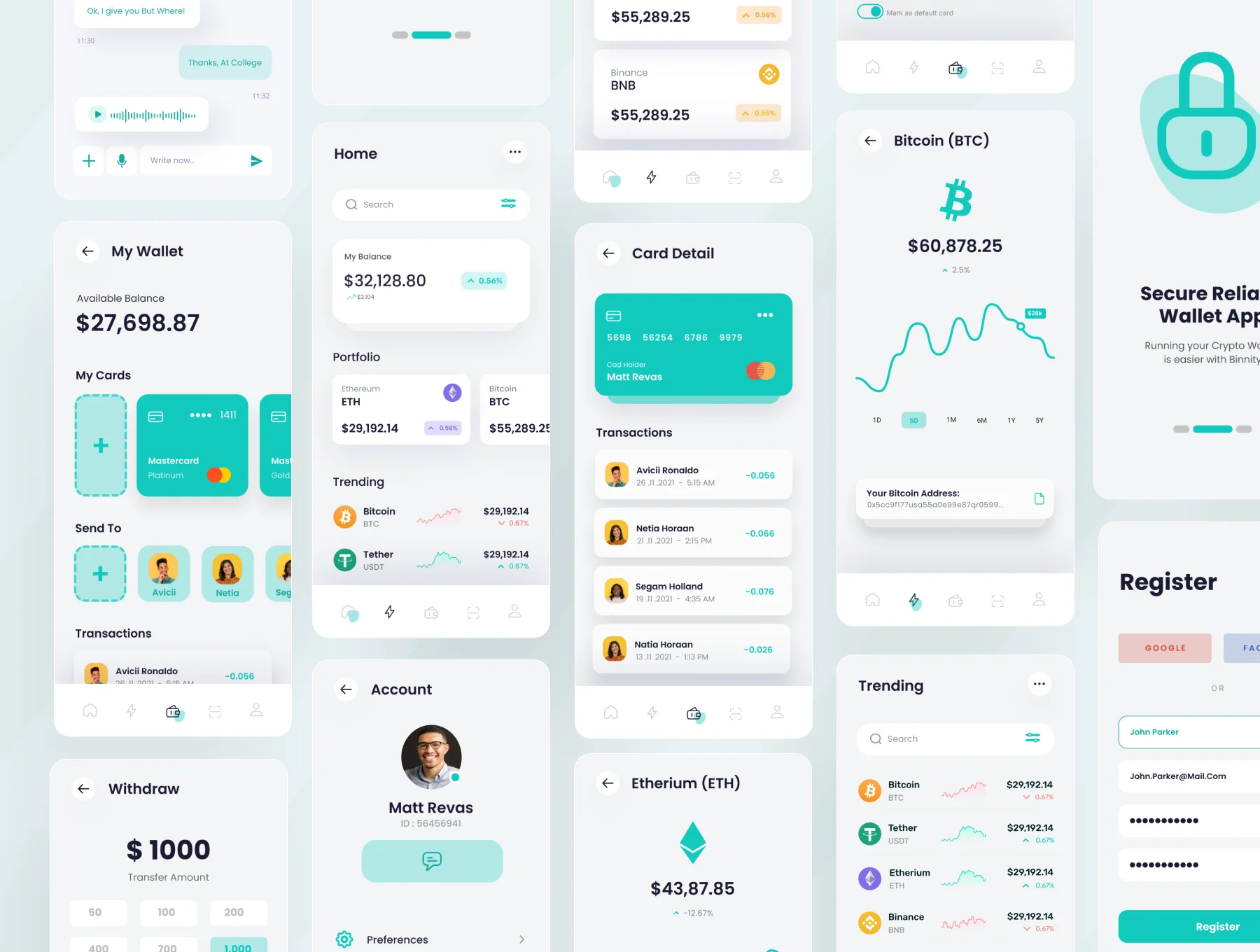 Binity - Crypto Wallet And Finance App UI Kit 2