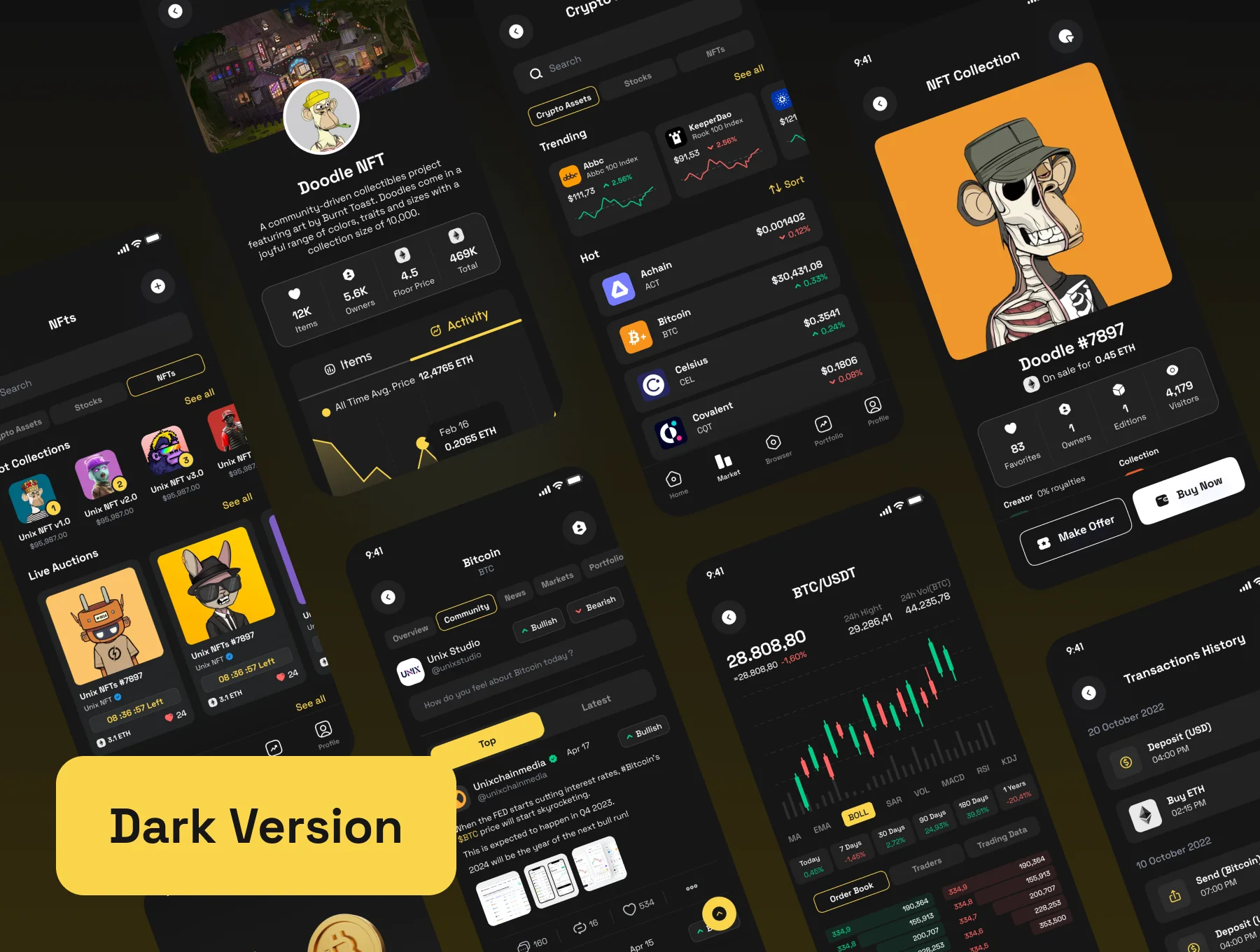BINIX - Crypto Wallet UI Kit 3