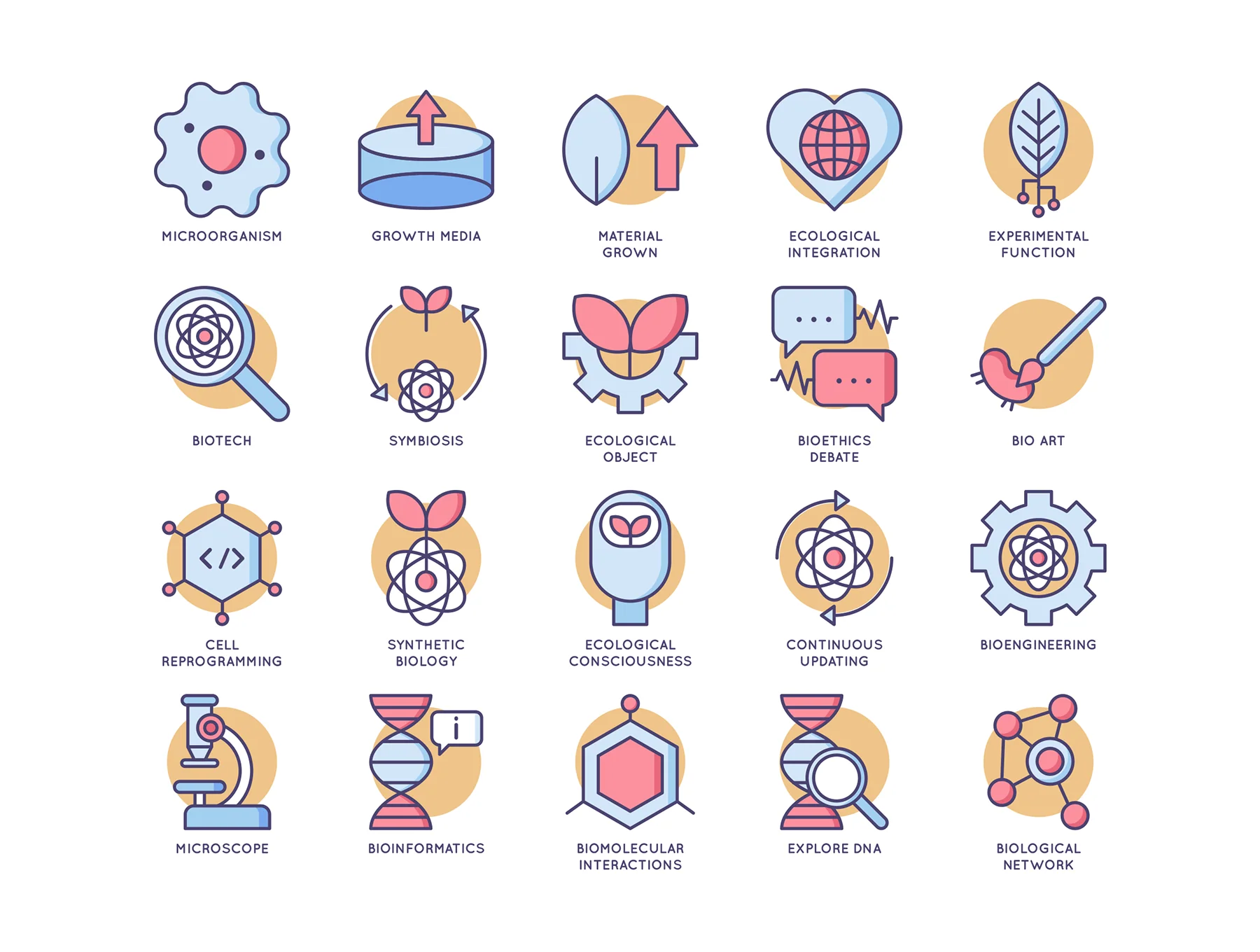61 Bioengineering Icons | Butterscotch Series 2