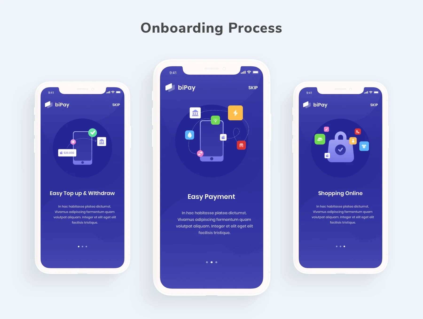 biPay - eWallet Mobile App UI Kit 5