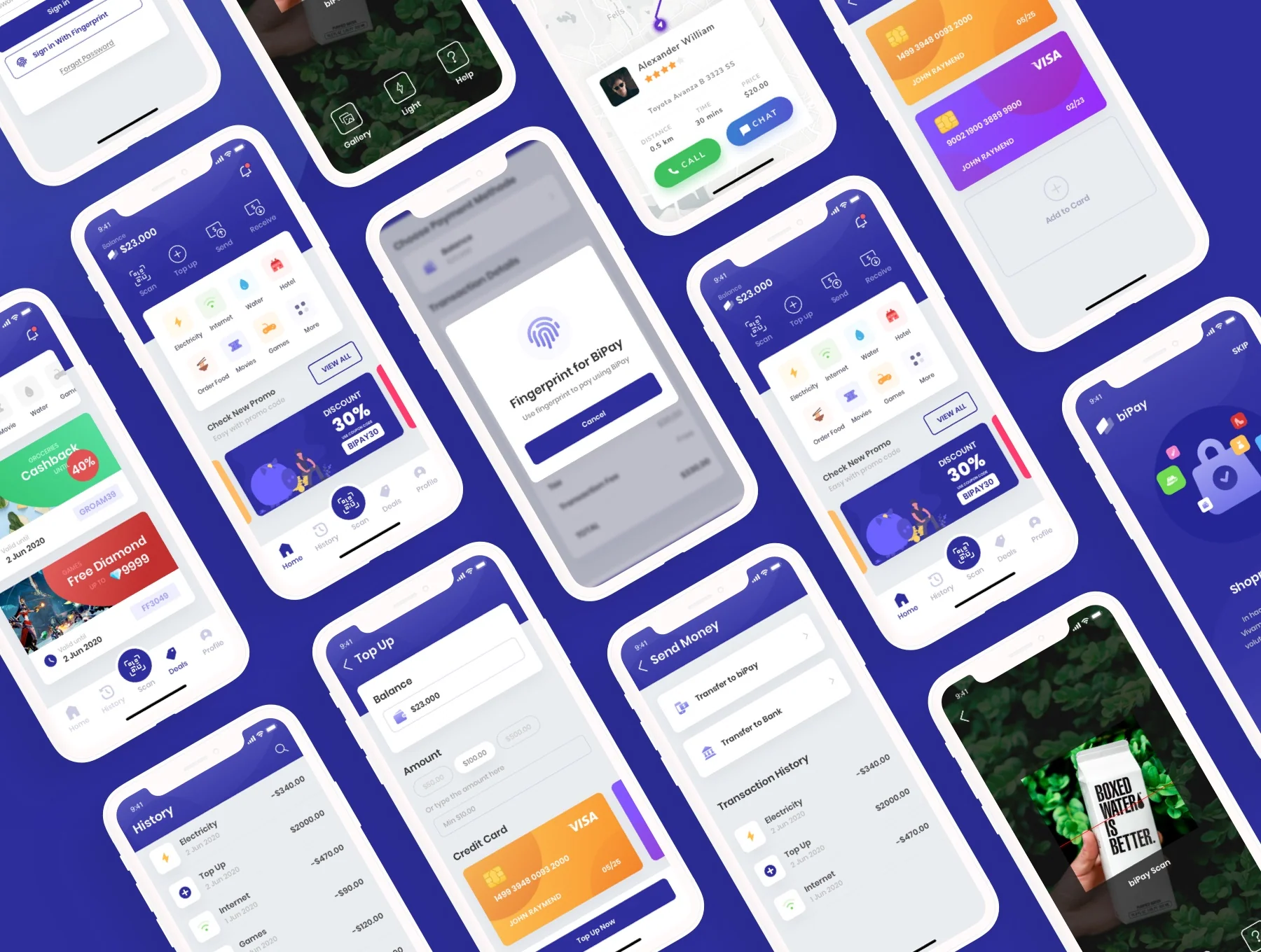 biPay - eWallet Mobile App UI Kit 6