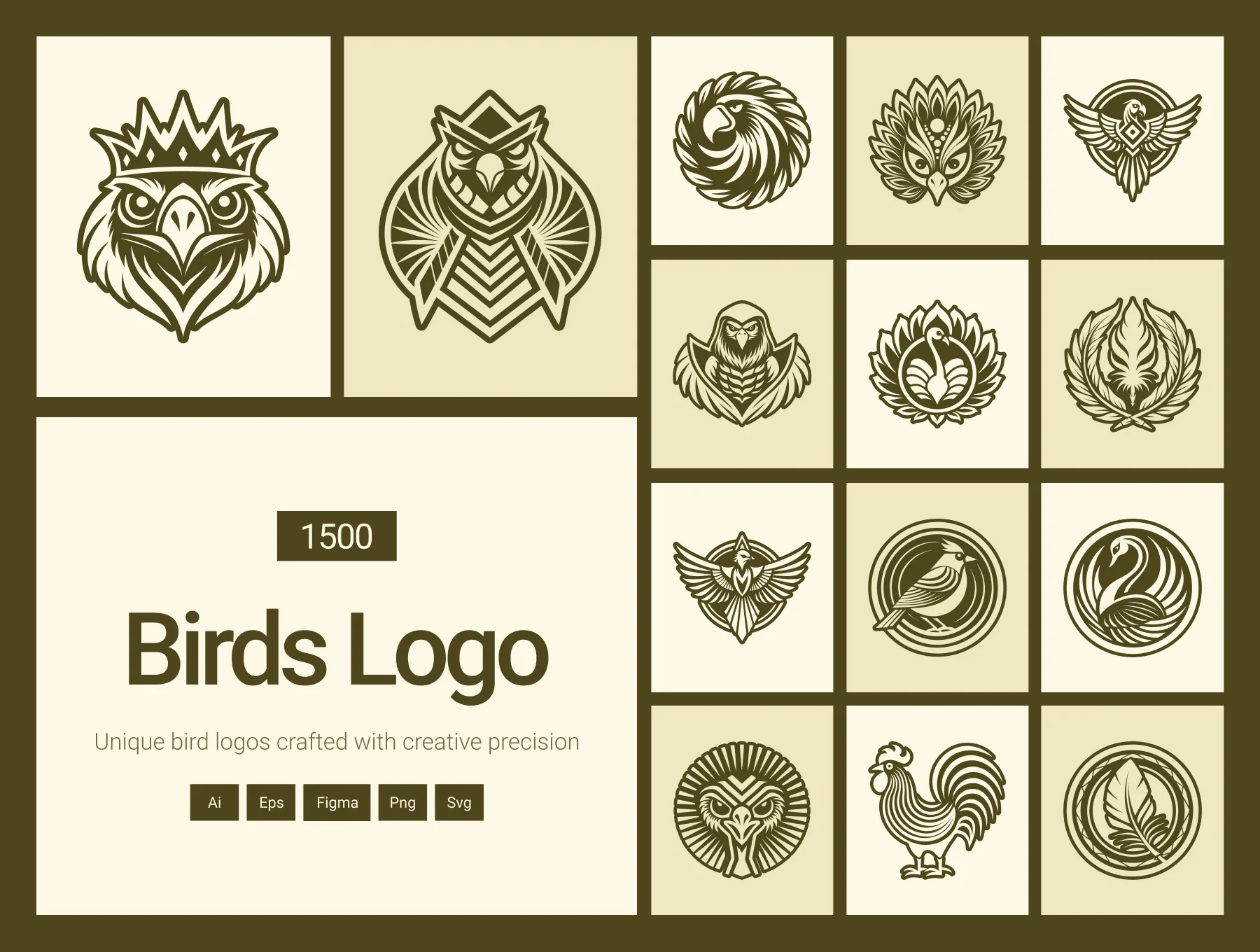 Bird Logo Art Set