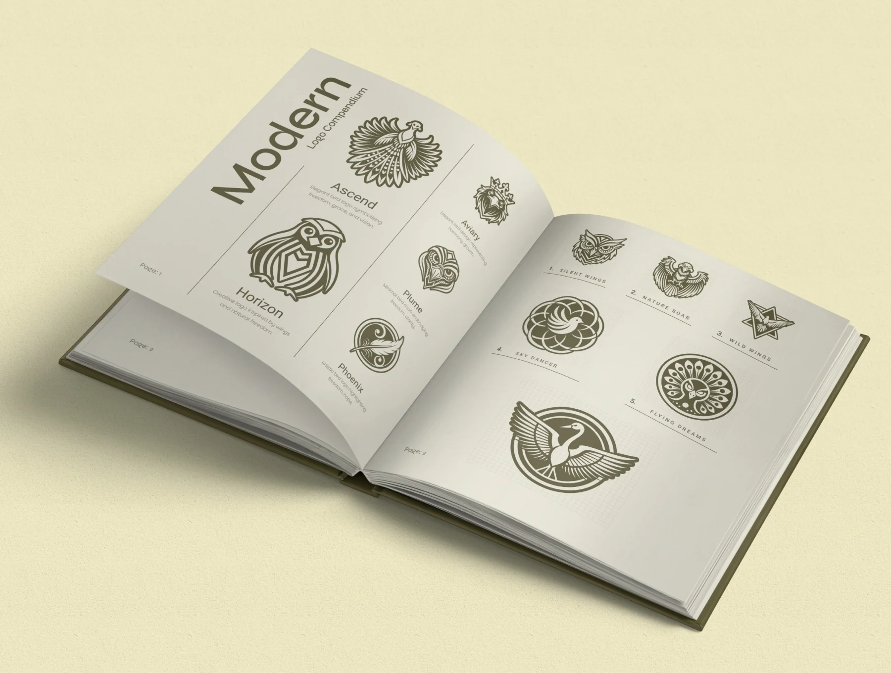 Bird Logo Art Set 6