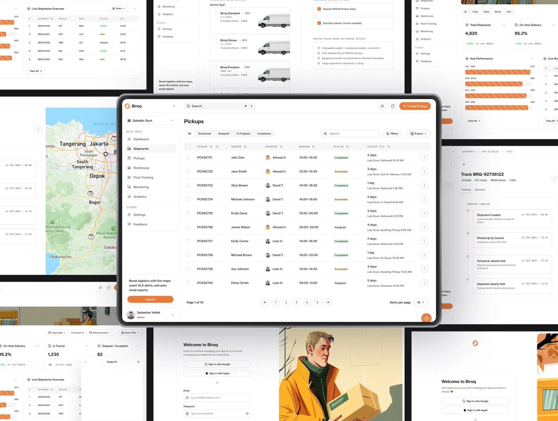 Biroq - Logistic Dashboard UI Kit 7