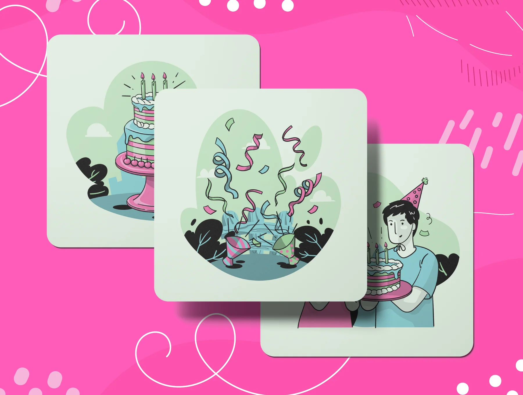 Birthday Illustration Pack 7