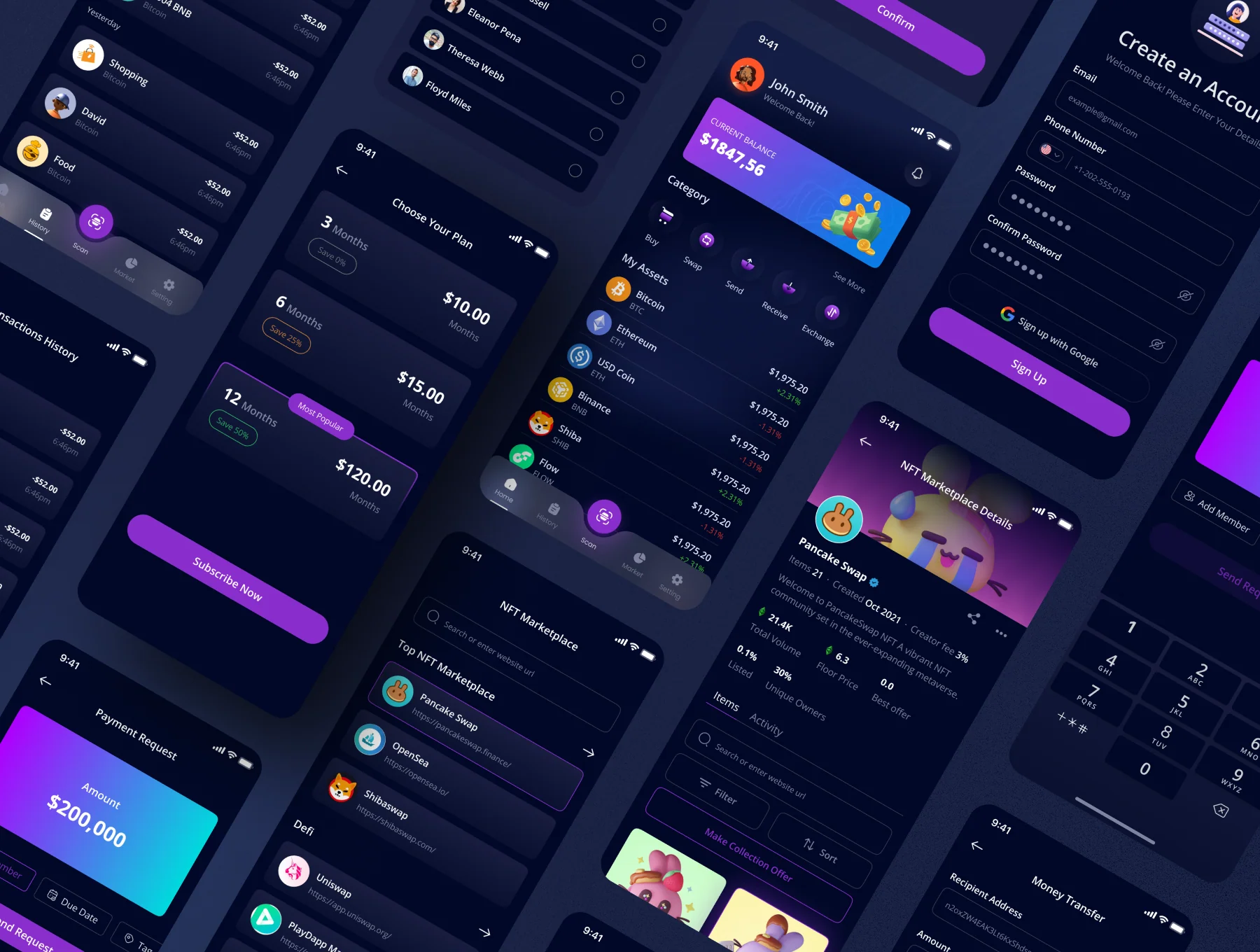 Bit Pulse Crypto Wallet Mobile App UI Kit 5