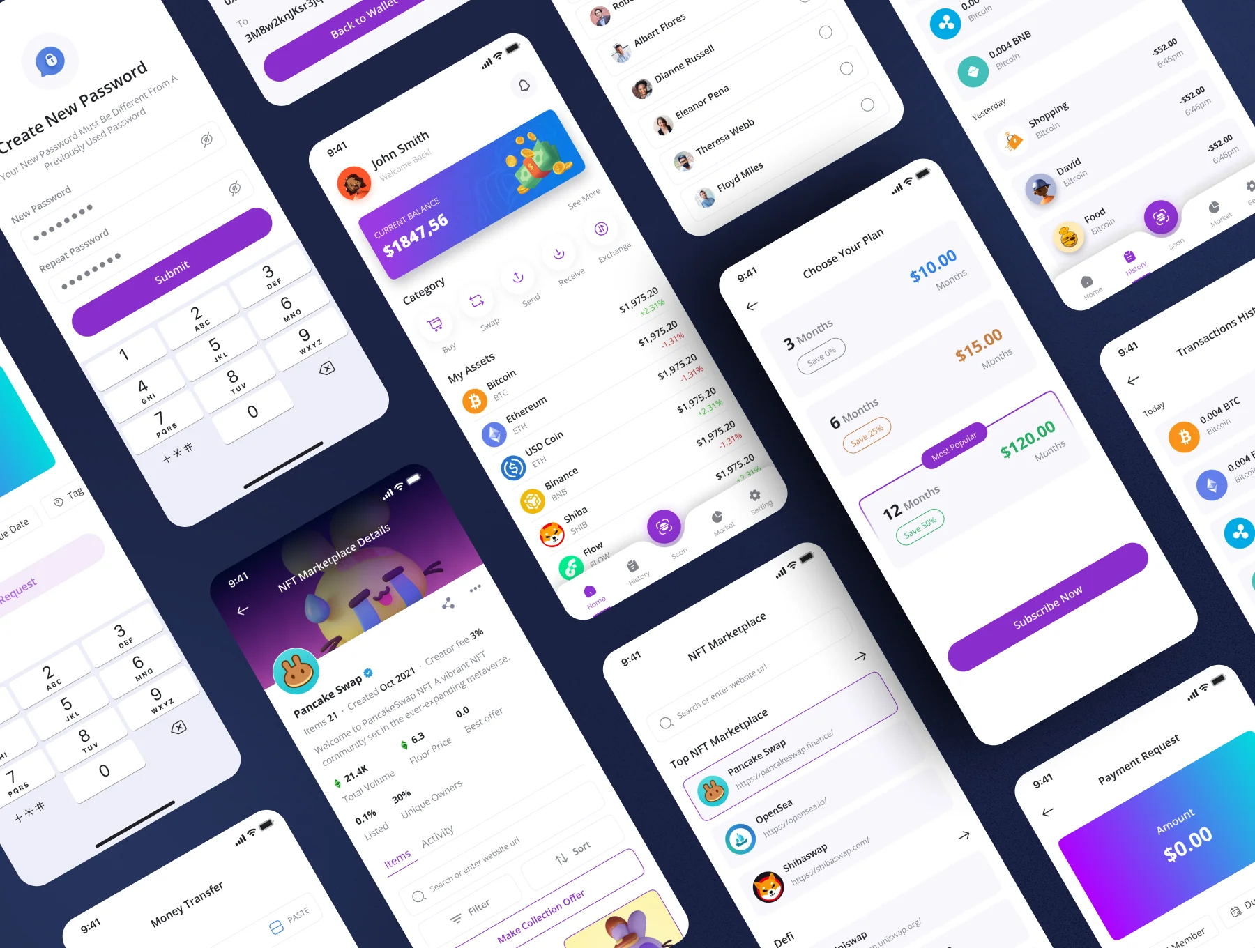 Bit Pulse Crypto Wallet Mobile App UI Kit 6