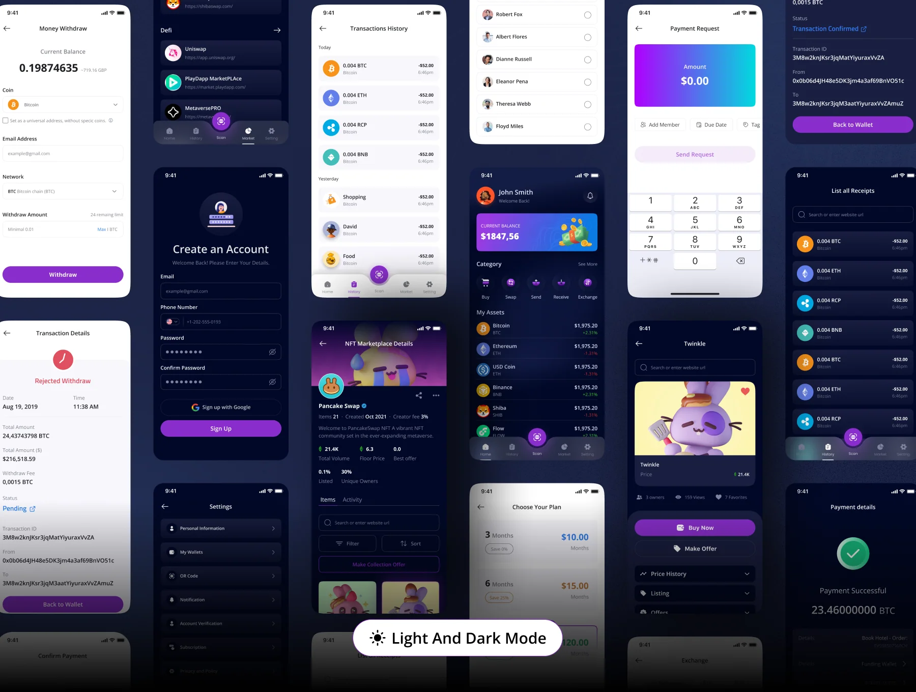 Bit Pulse Crypto Wallet Mobile App UI Kit 7